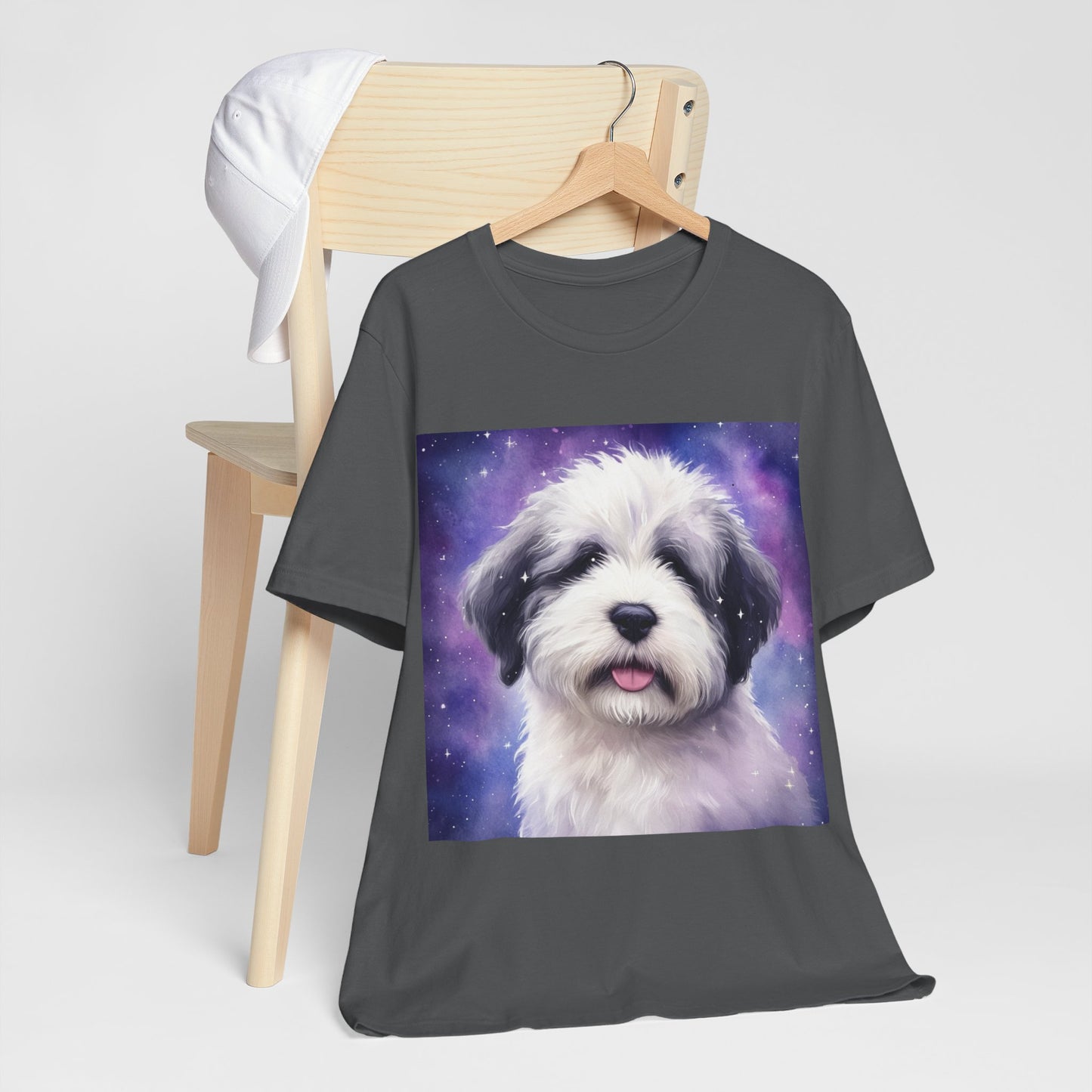 Galaxy Old English Sheepdog Unisex Jersey Short Sleeve Tee