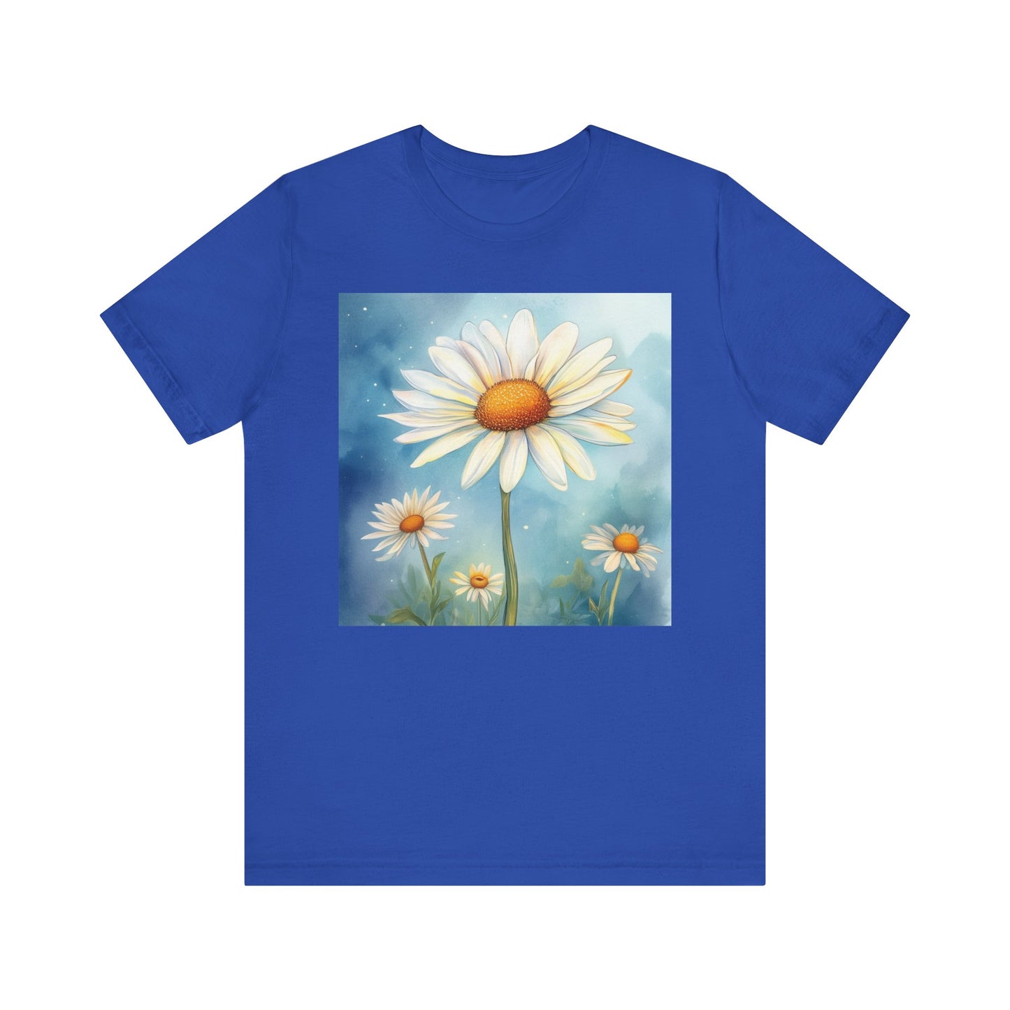 Delightful Daisy Unisex Jersey Tee - Nature-Inspired Floral Design