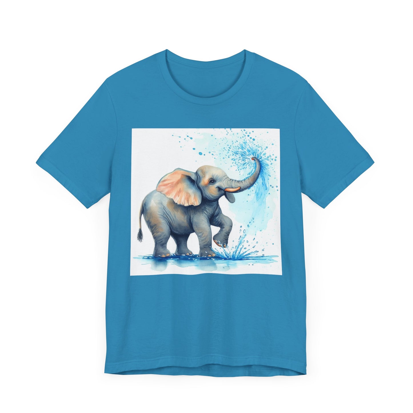 Adorable Elephant Splash Unisex Tee