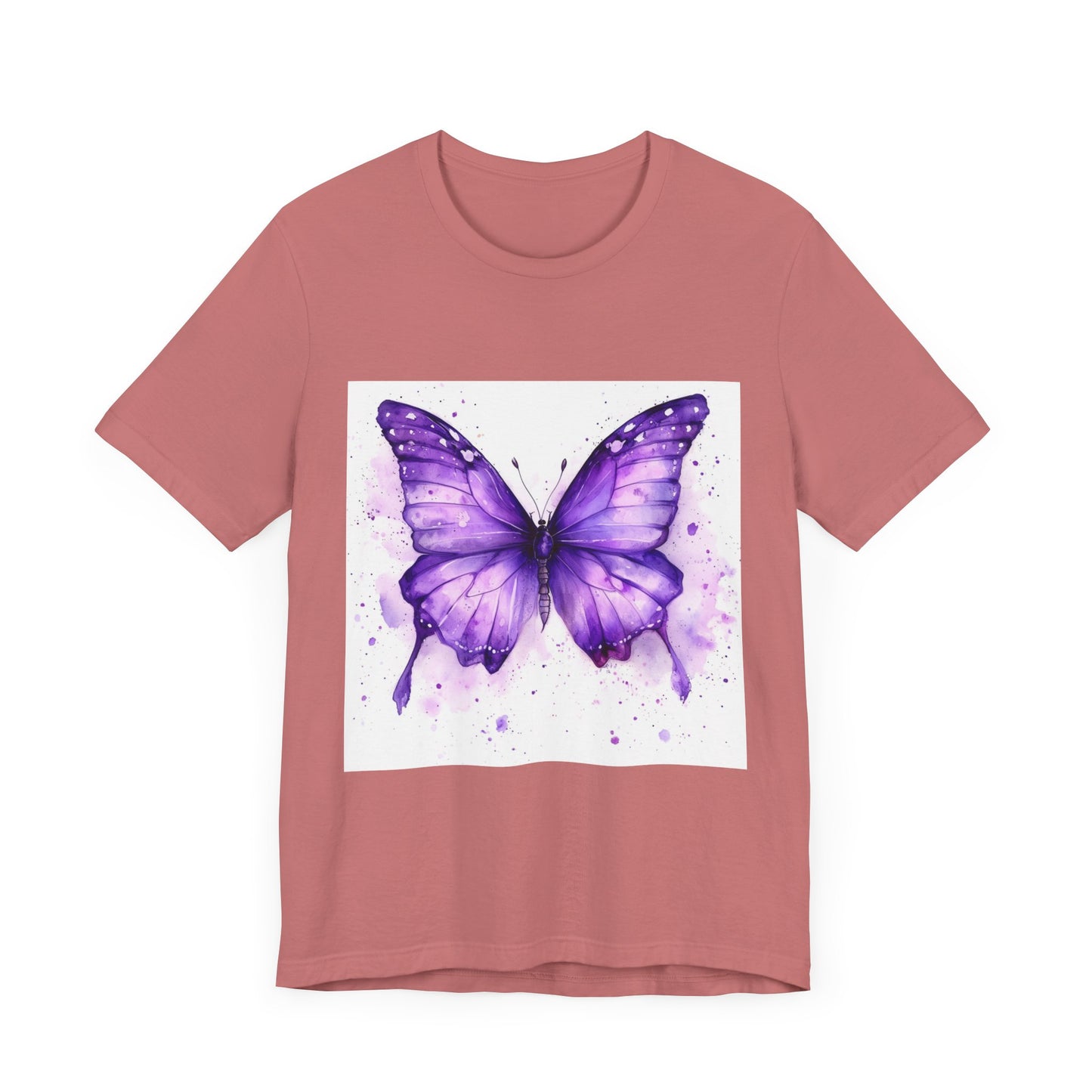 Purple Butterfly Dreams Unisex Jersey Tee - Inspirational Garden Apparel