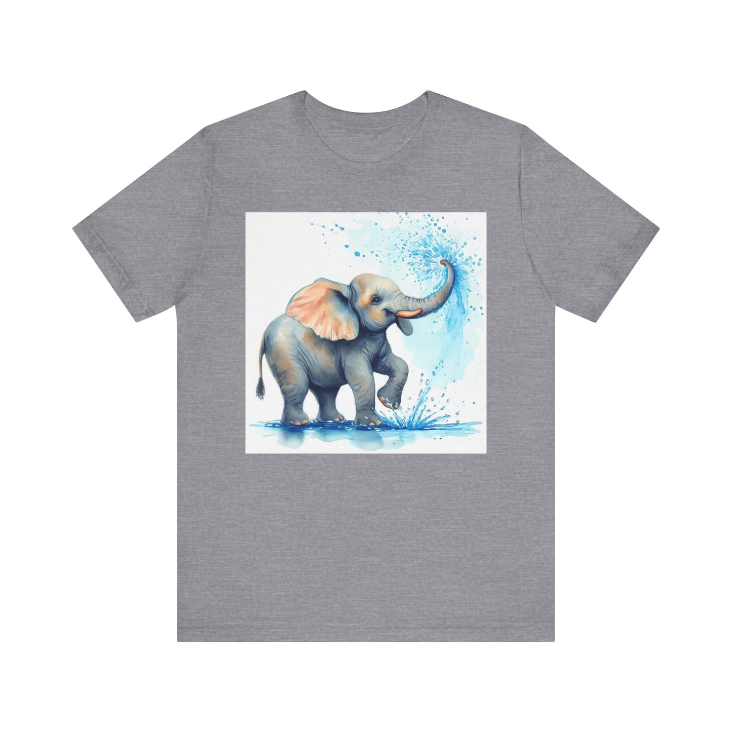 Adorable Elephant Splash Unisex Tee