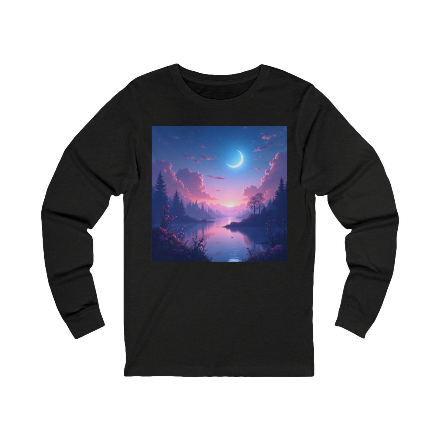 Serene Lake Unisex Jersey Long Sleeve Tee