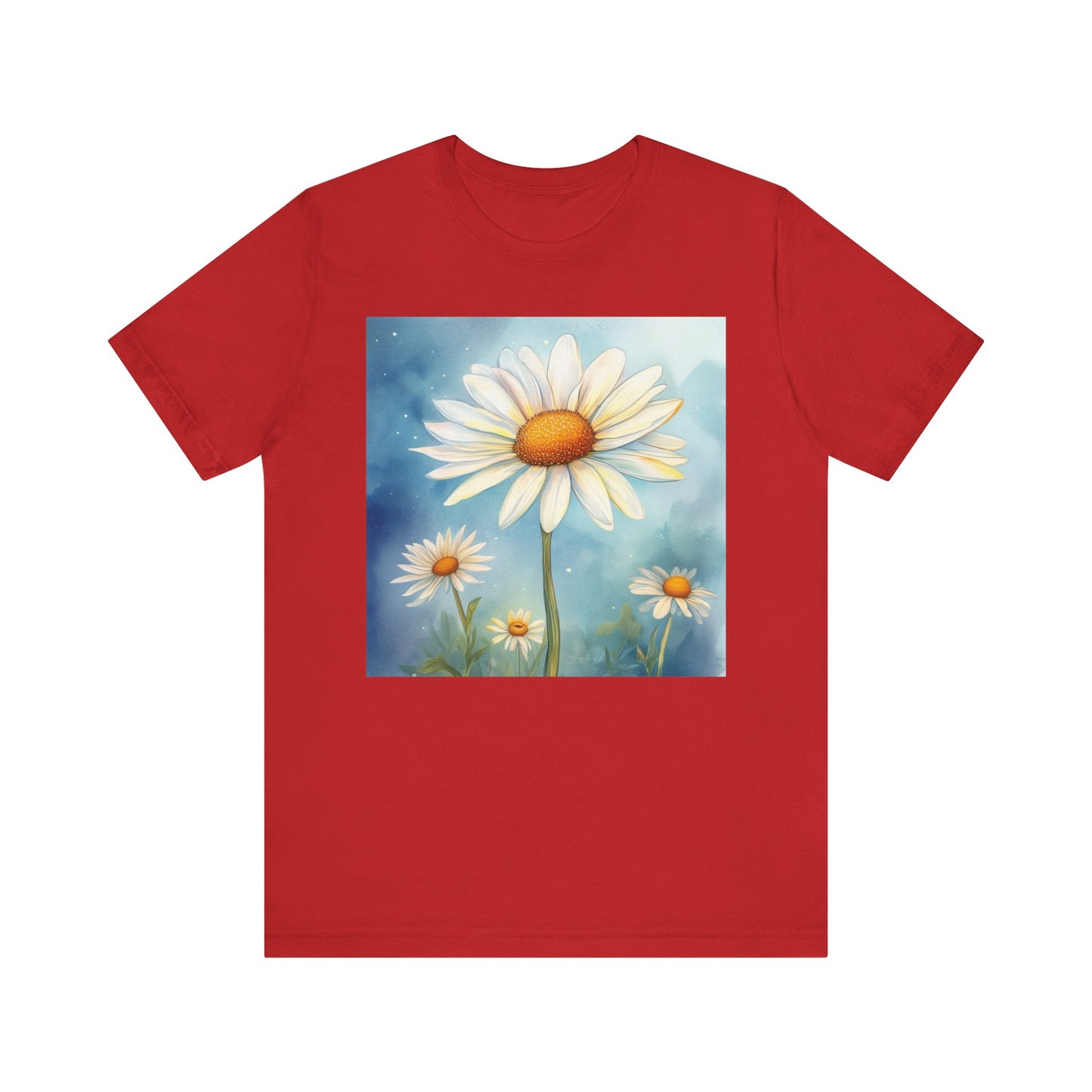 Delightful Daisy Unisex Jersey Tee - Nature-Inspired Floral Design