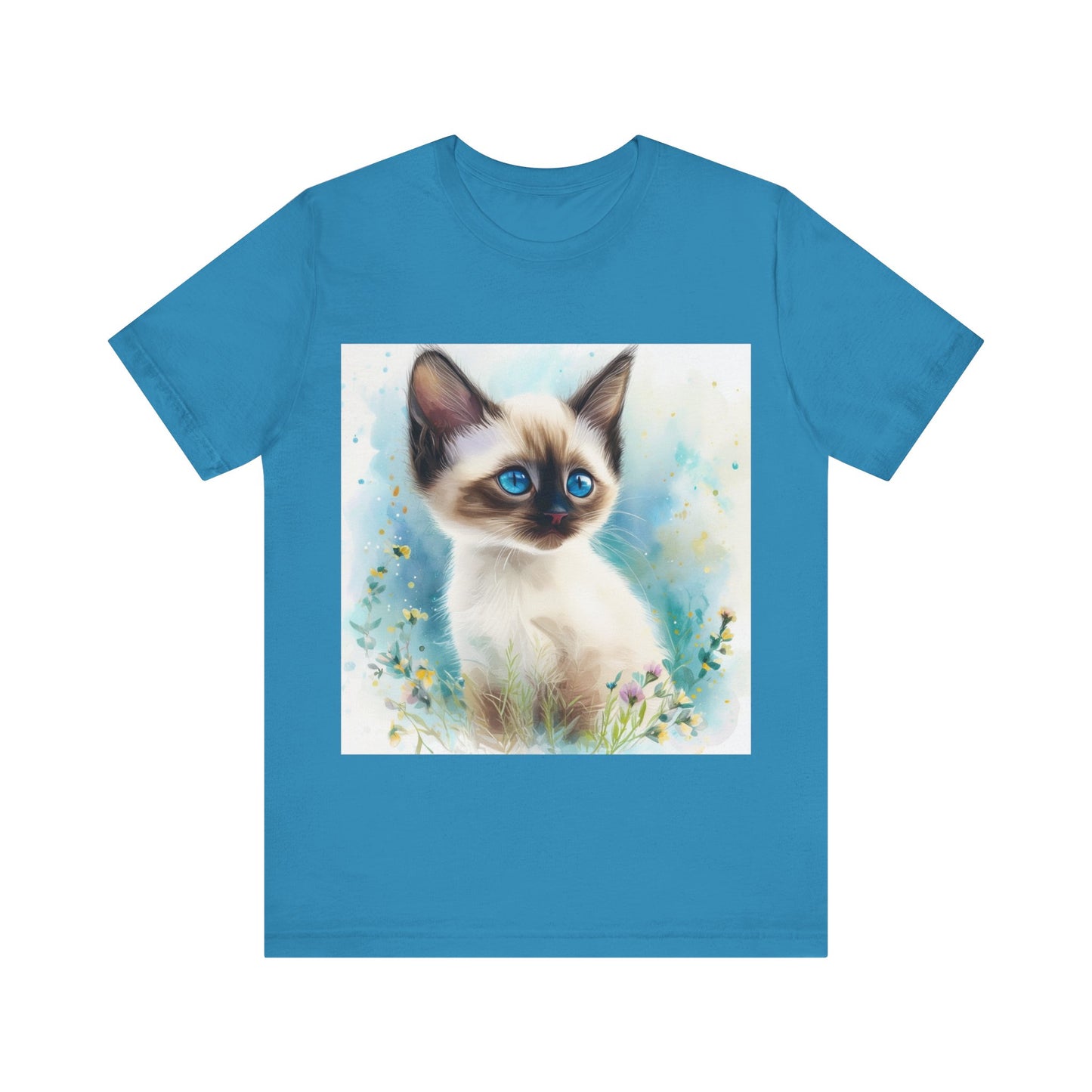 Siamese Kitten Unisex Jersey Short Sleeve Tee