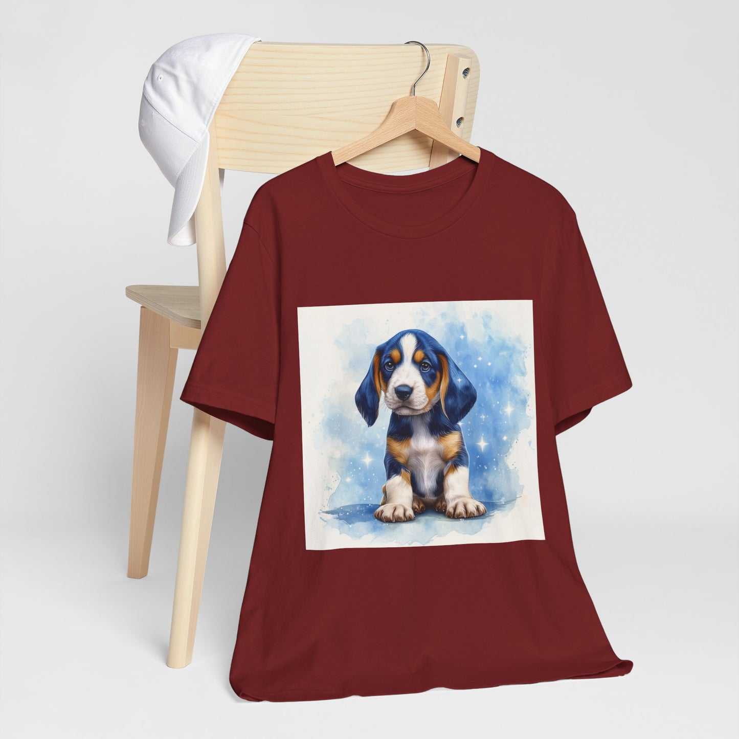Blue Tick Puppy Unisex Jersey Short Sleeve Tee