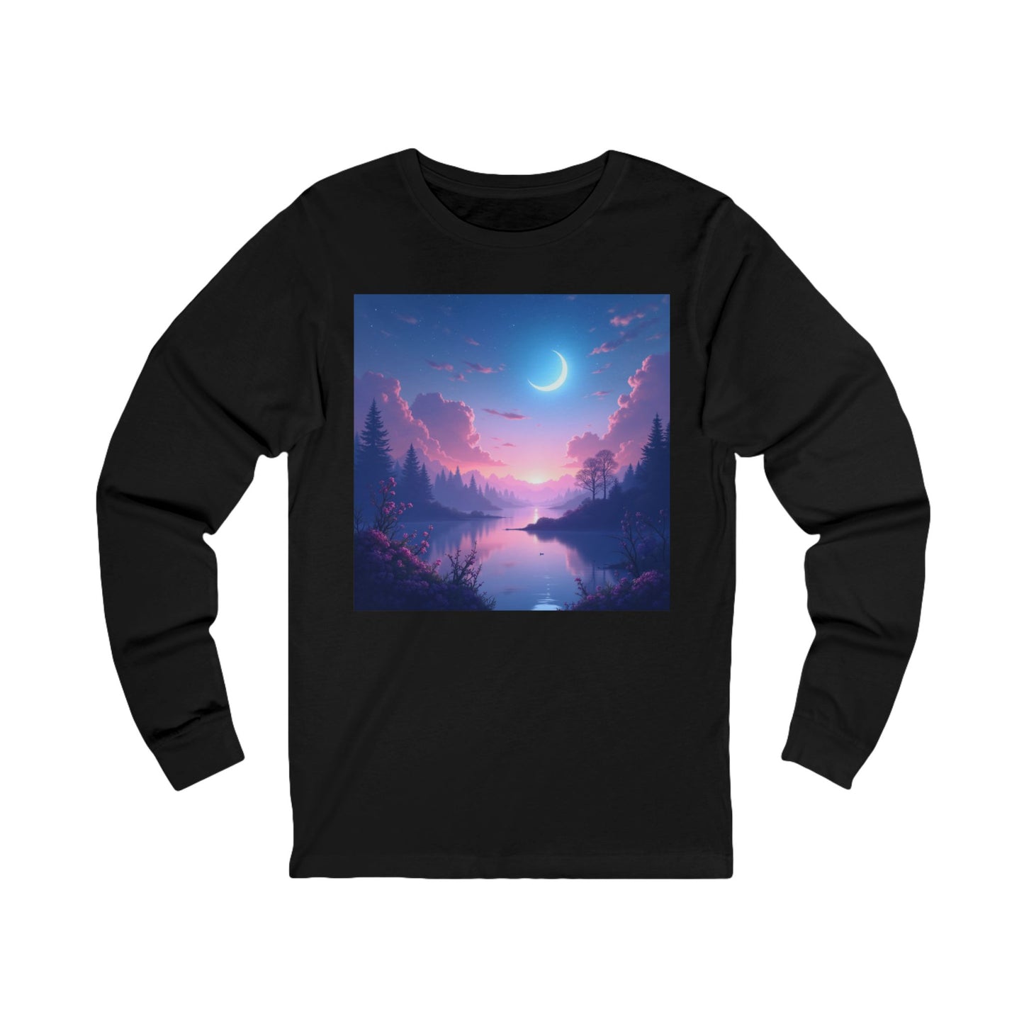 Serene Lake Unisex Jersey Long Sleeve Tee