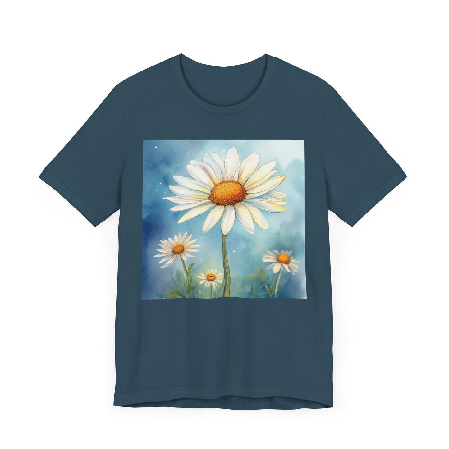 Delightful Daisy Unisex Jersey Tee - Nature-Inspired Floral Design