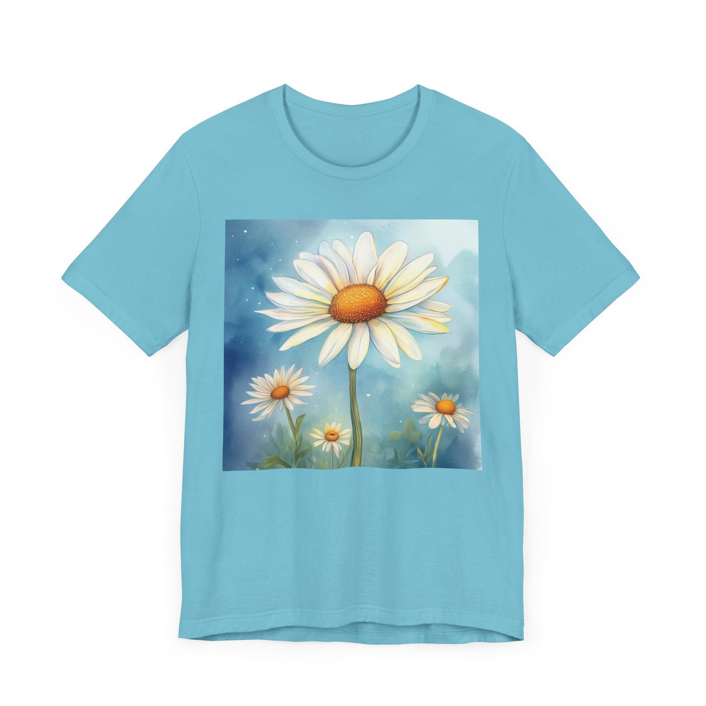 Delightful Daisy Unisex Jersey Tee - Nature-Inspired Floral Design