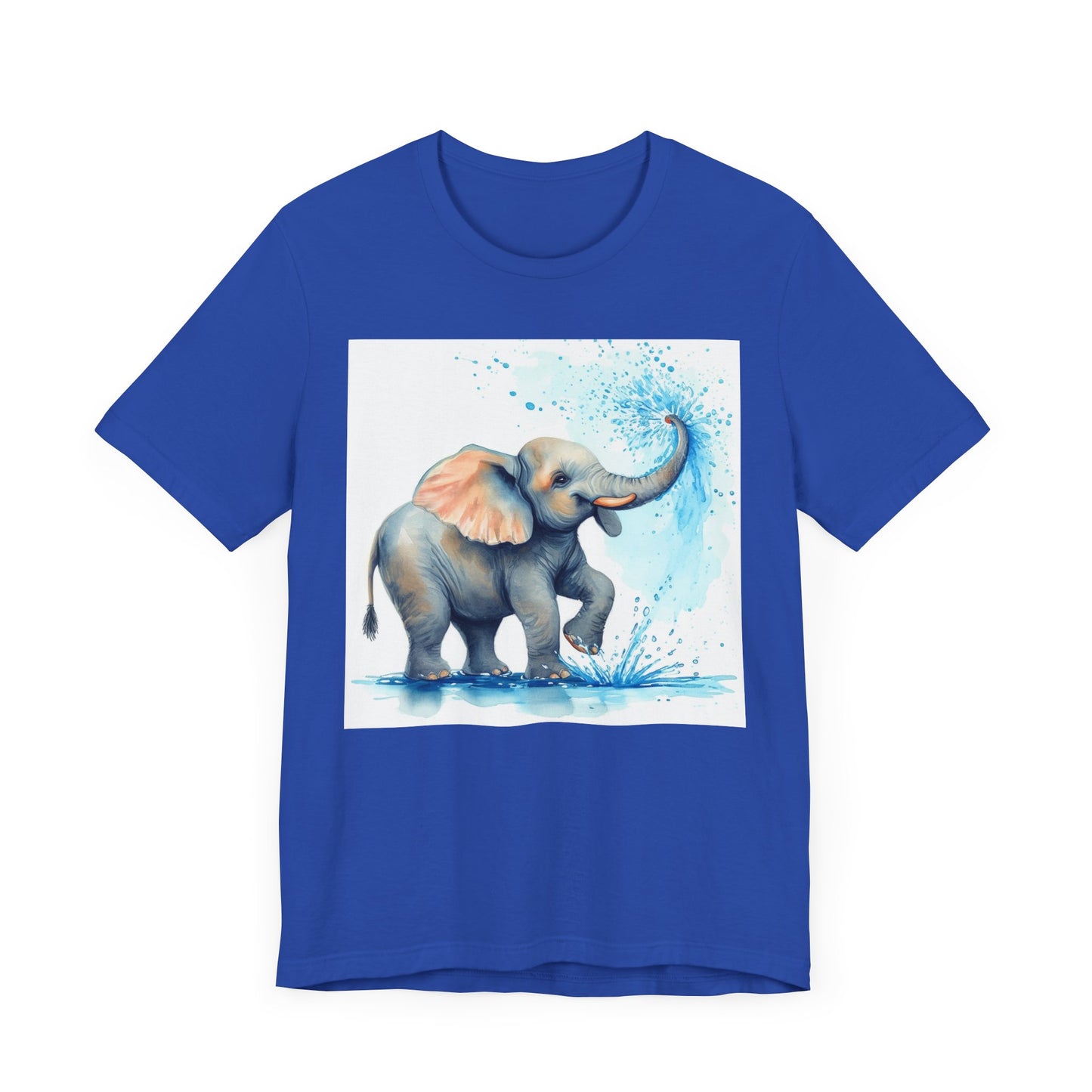 Adorable Elephant Splash Unisex Tee