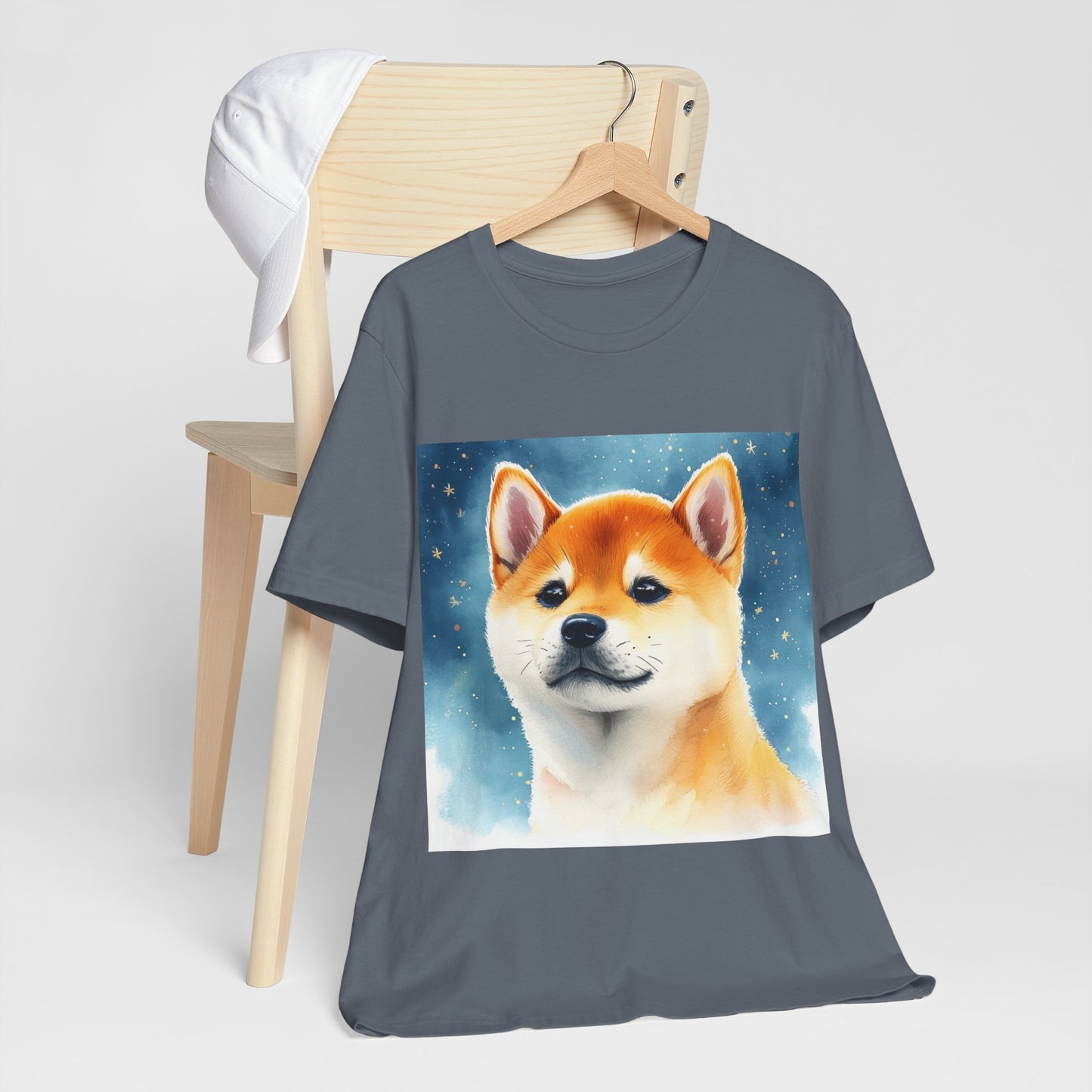 Starry Shiba Inu Unisex Jersey Short Sleeve Tee