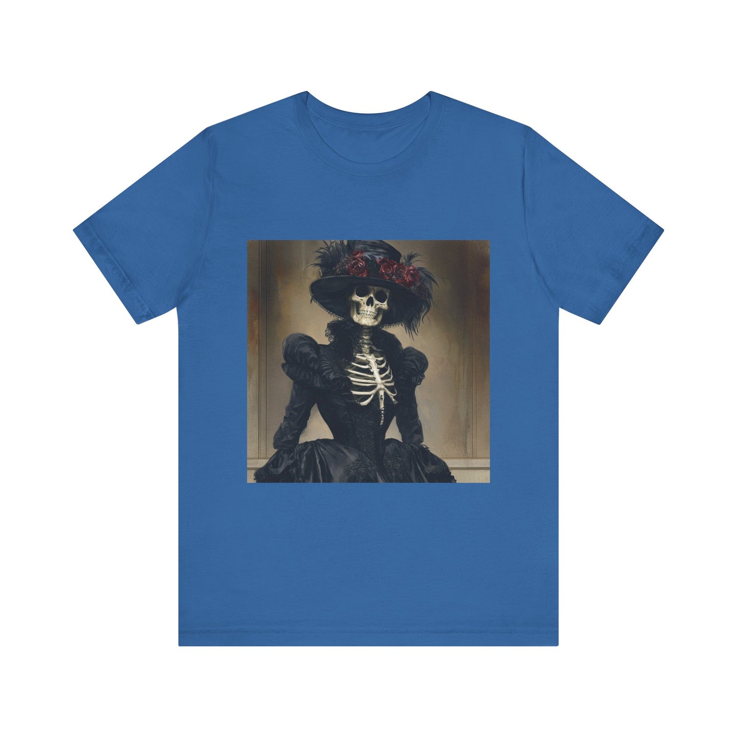 Creepy victorian Skeleton Unisex Jersey Short Sleeve Tee