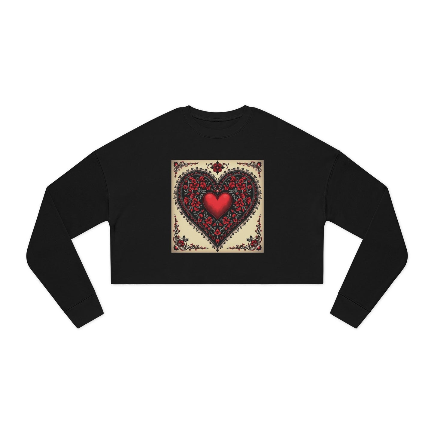 Midnight Love Women's Cropped Sweatshirt