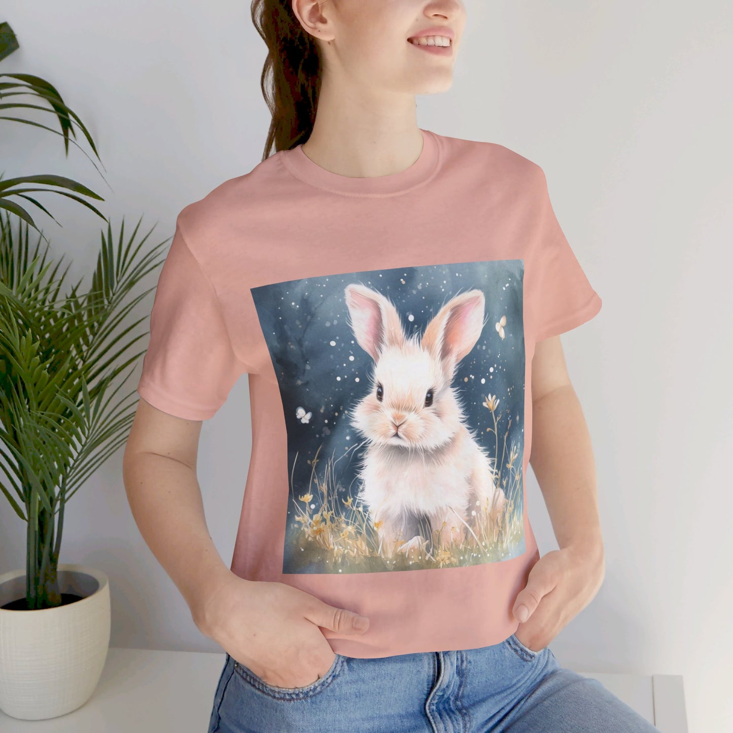 Adorable Bunny Unisex Jersey Short Sleeve Tee