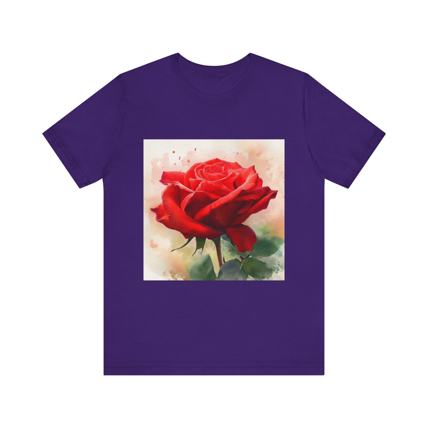 Ruby Bliss Unisex Short Sleeve Tee - Floral Art Top for Nature Lovers