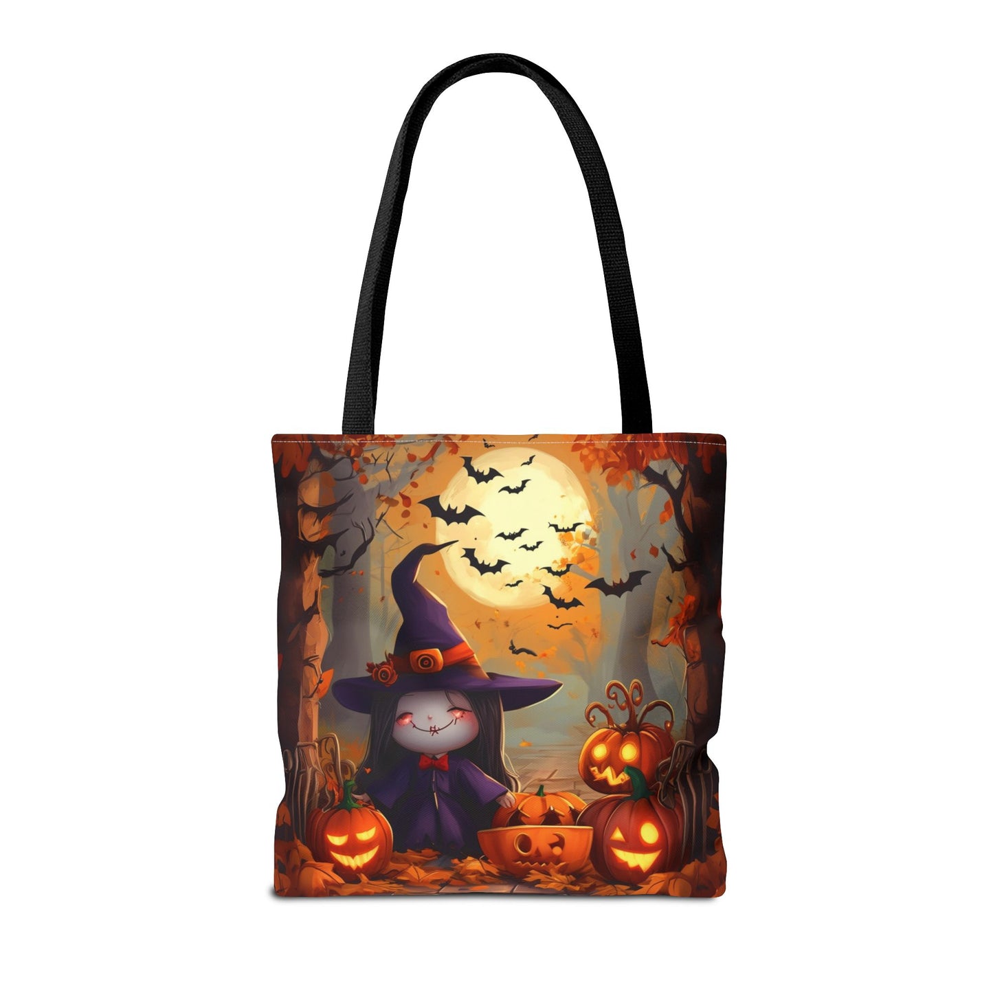 Spooky Cute Witch Tote Bag (AOP)