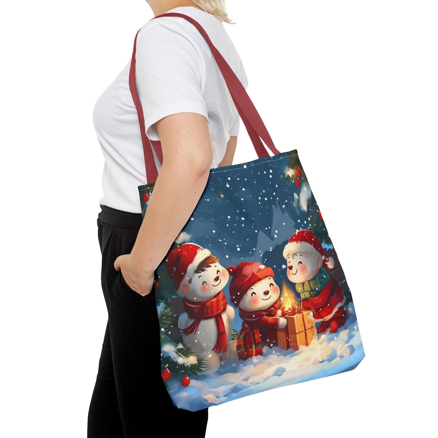 Snowman Family Tote Bag (AOP)