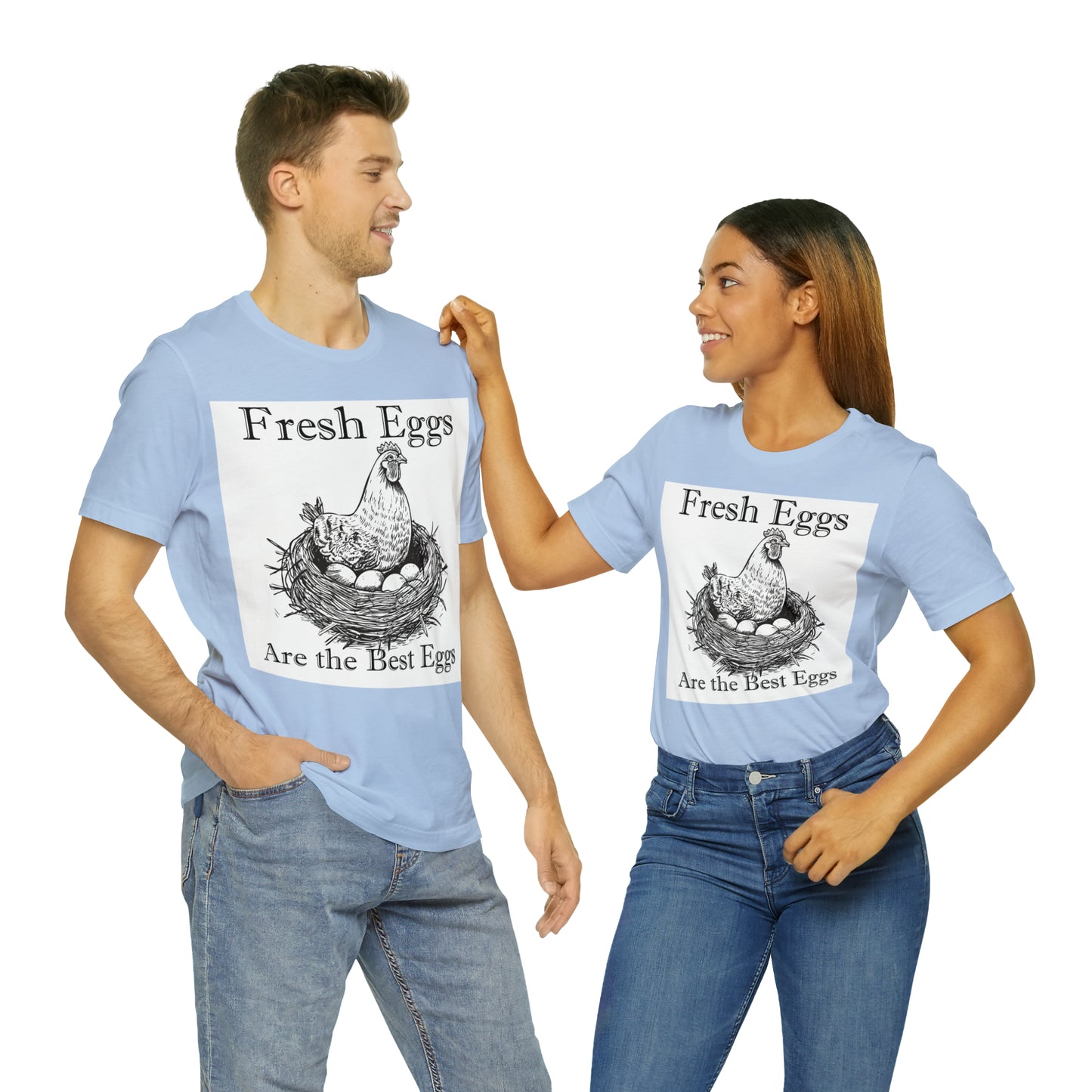 Fresh Eggs Unisex Jersey Short Sleeve Tee