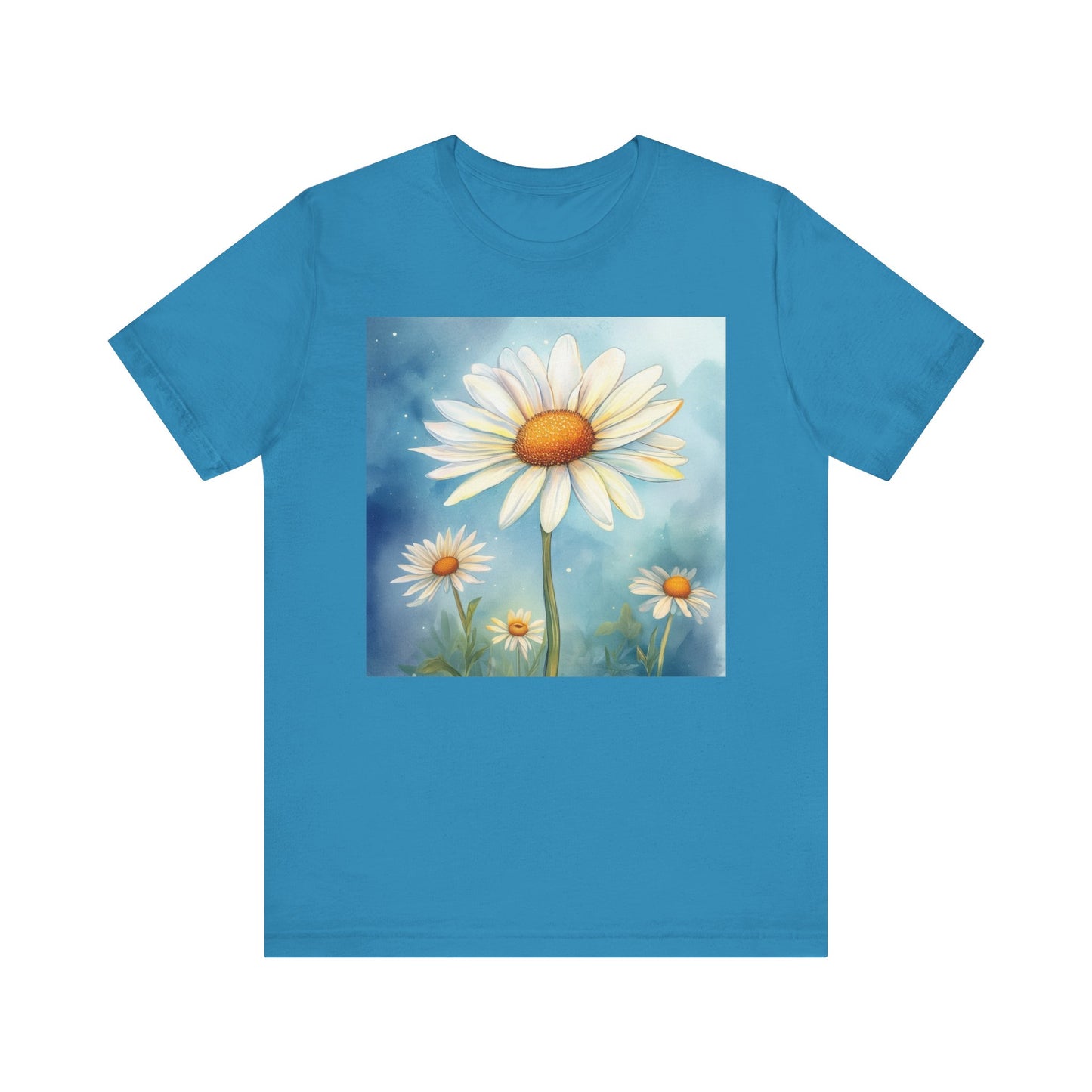 Delightful Daisy Unisex Jersey Tee - Nature-Inspired Floral Design