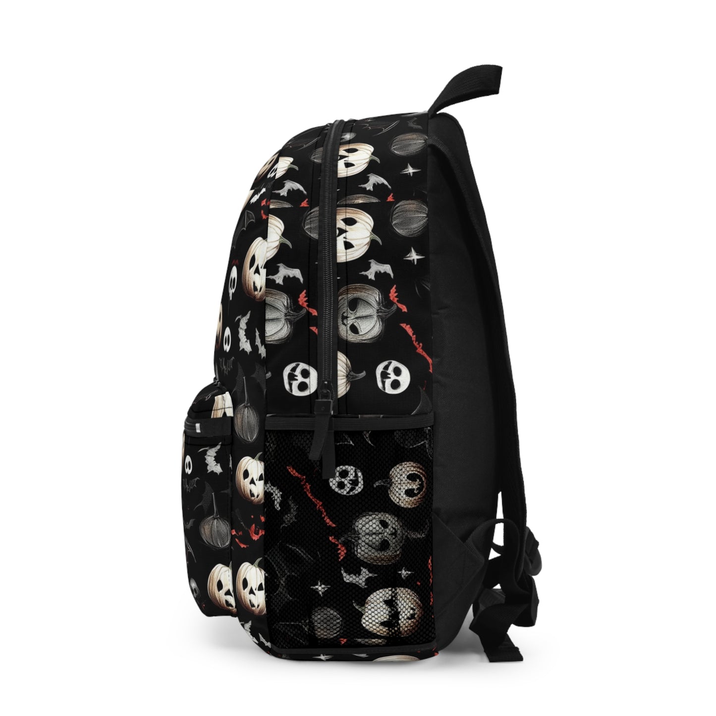 Halloween-Themed Backpack with Skull Design