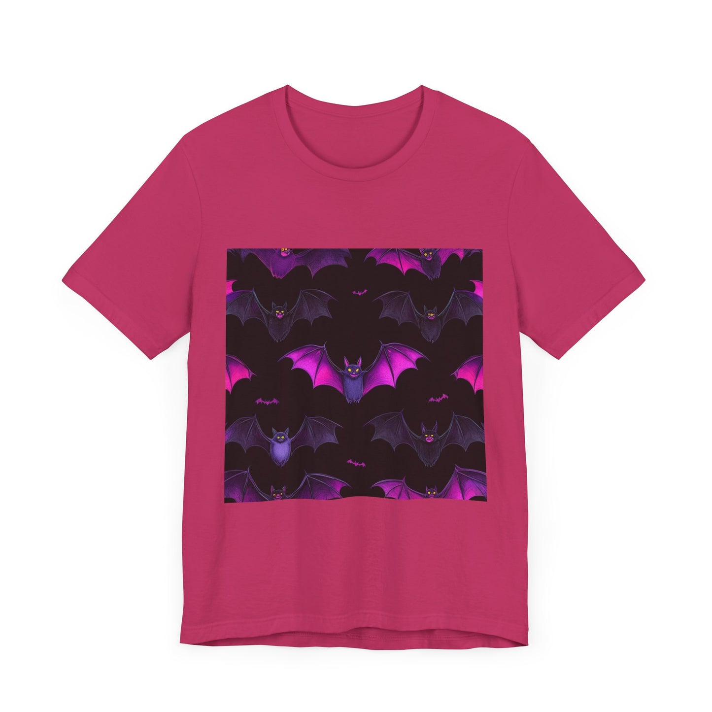 Halloween Bat Pattern Unisex Jersey Short Sleeve Tee