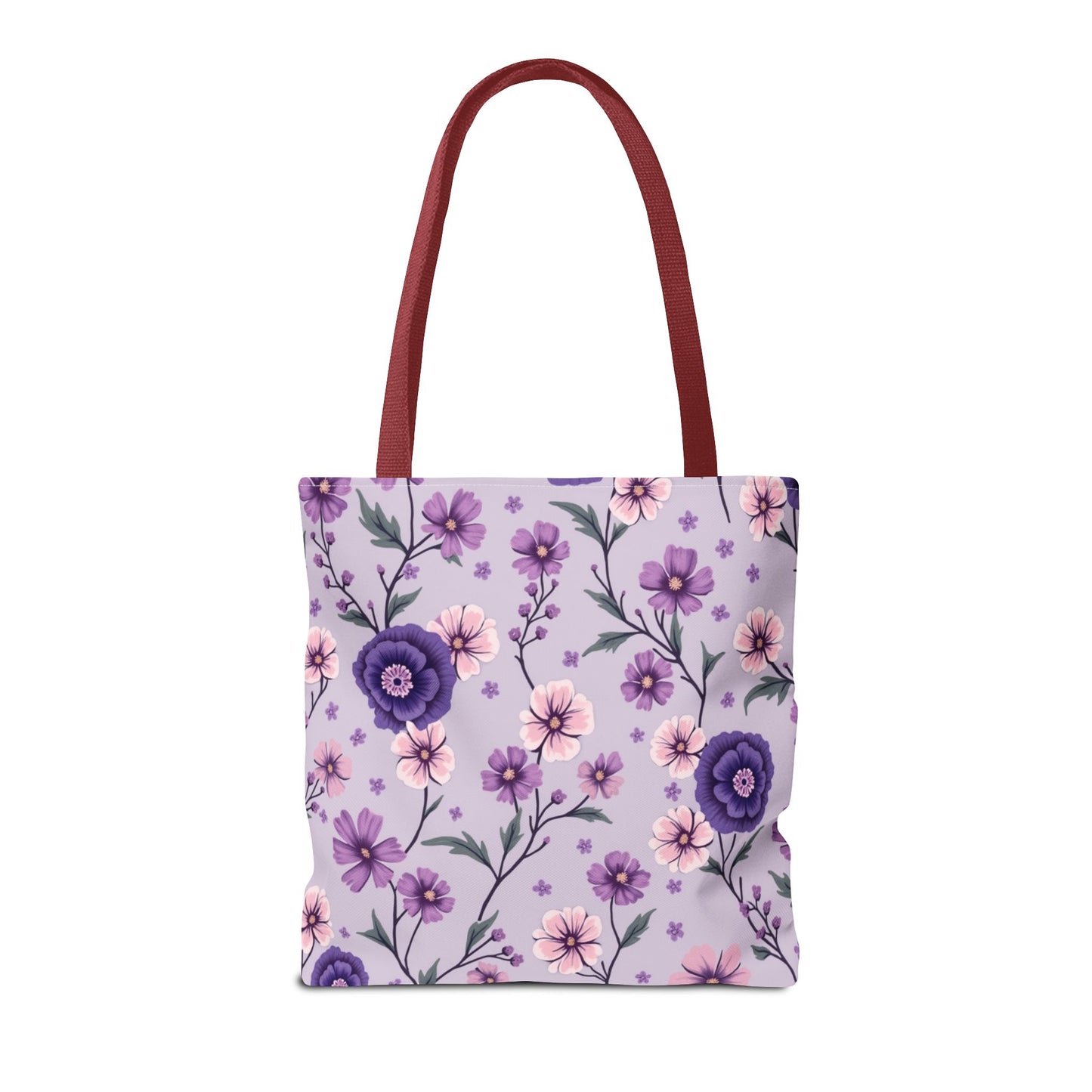 Floral Purple Tote Bag - Stylish and Eco-Friendly for Everyday Use