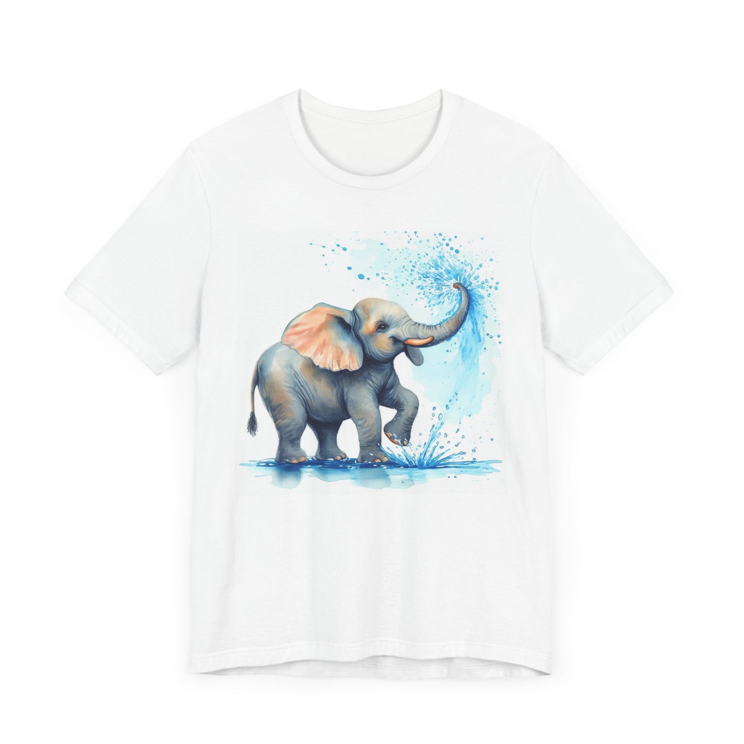 Adorable Elephant Splash Unisex Tee