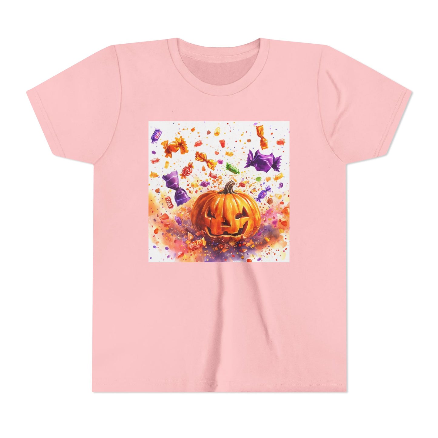 Jack O' Lantern Candy Youth Short Sleeve Tee