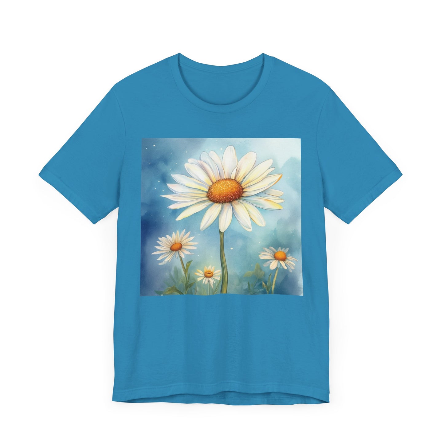 Delightful Daisy Unisex Jersey Tee - Nature-Inspired Floral Design