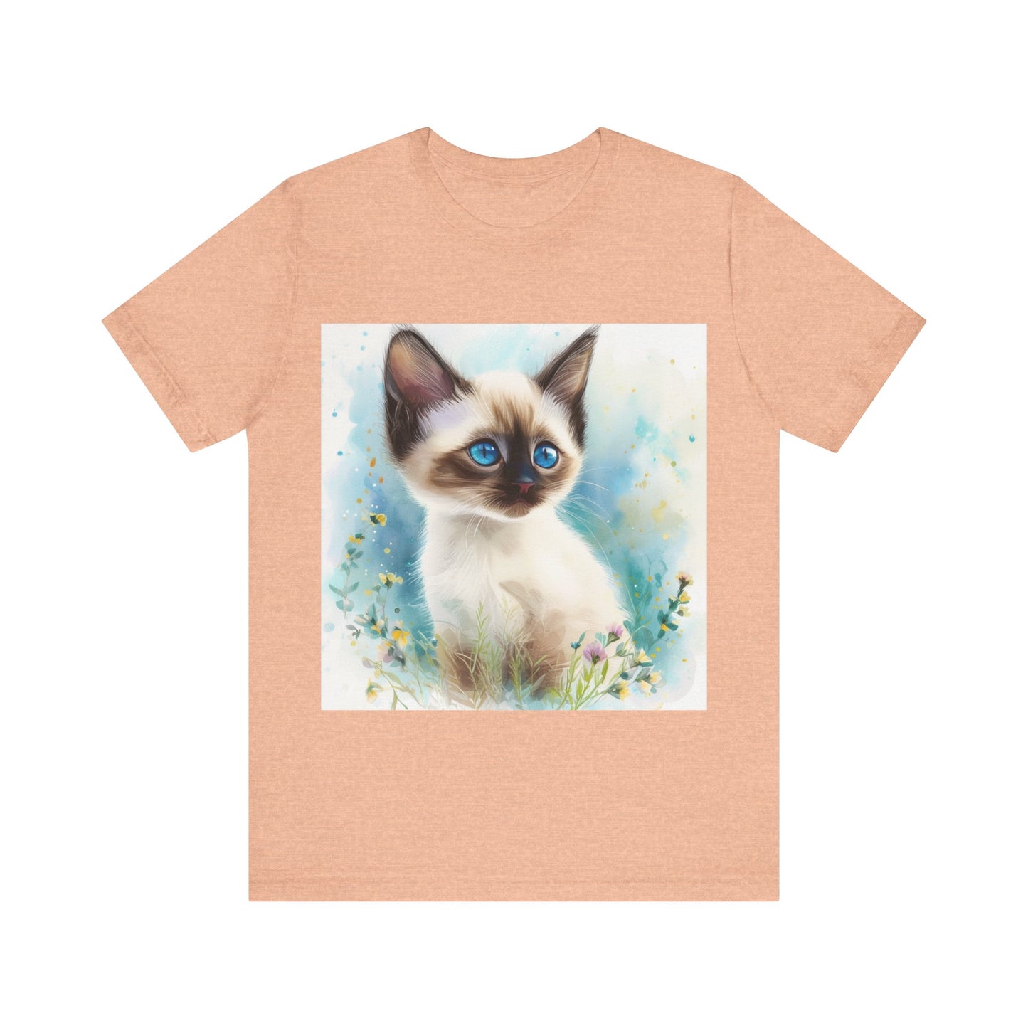 Siamese Kitten Unisex Jersey Short Sleeve Tee
