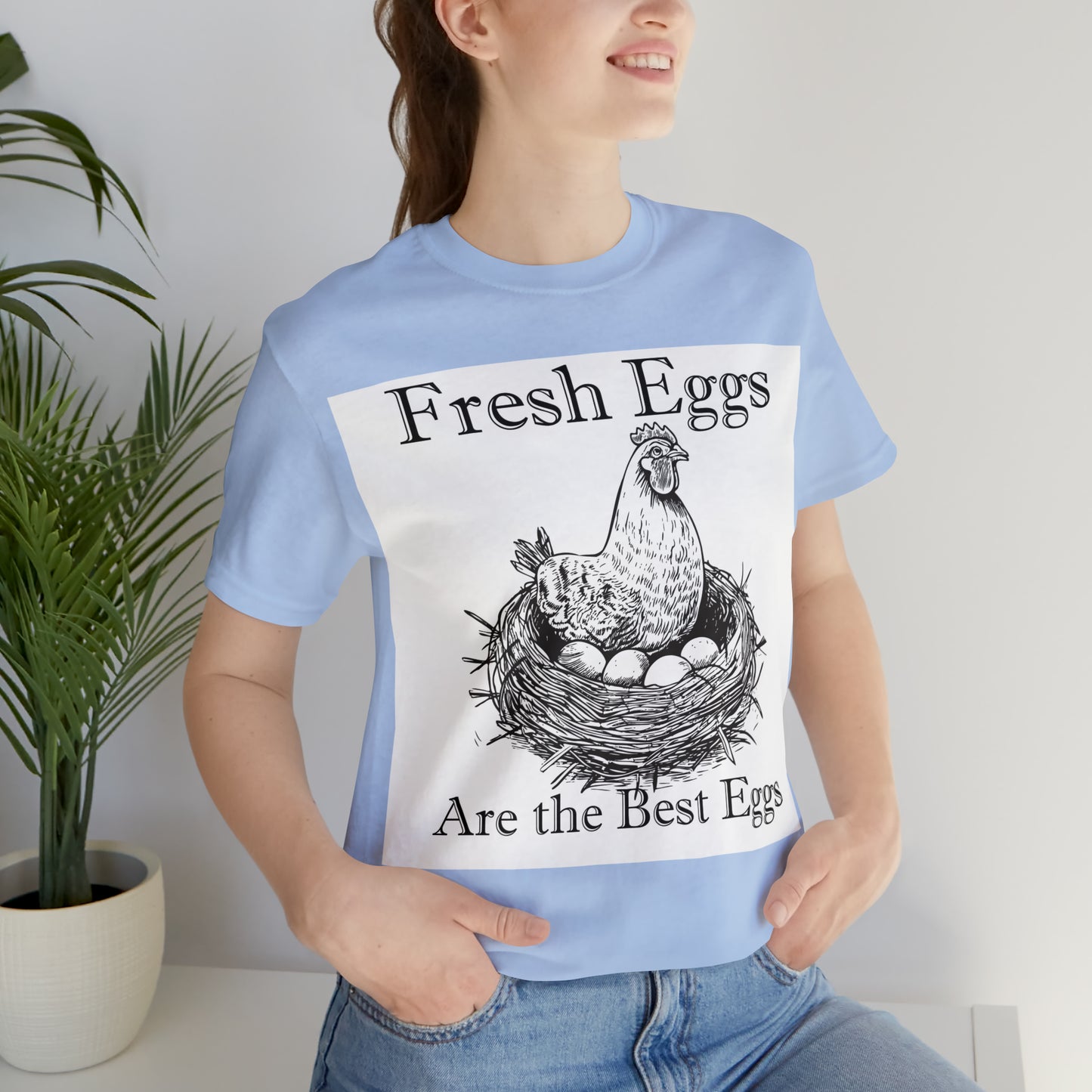 Fresh Eggs Unisex Jersey Short Sleeve Tee
