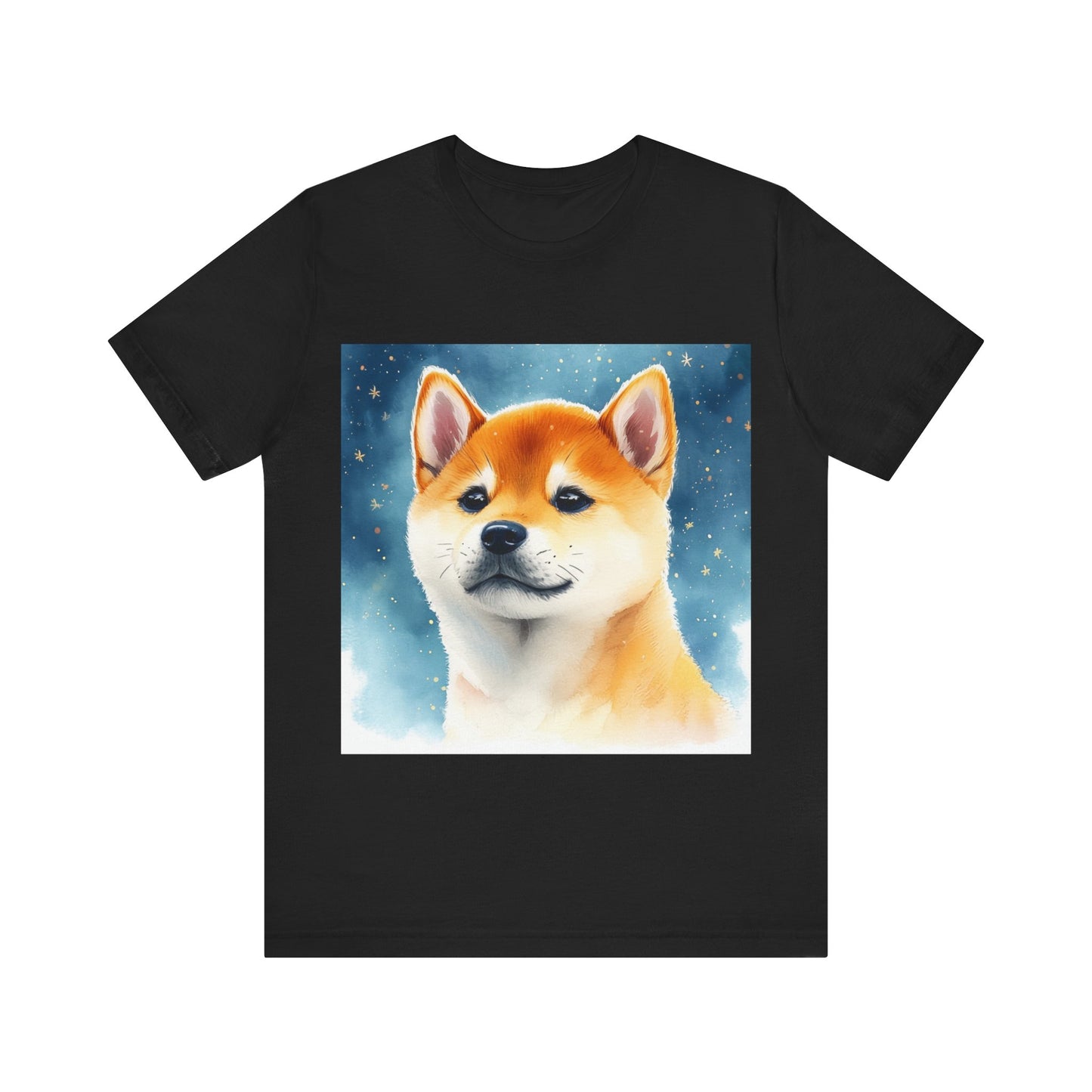 Starry Shiba Inu Unisex Jersey Short Sleeve Tee