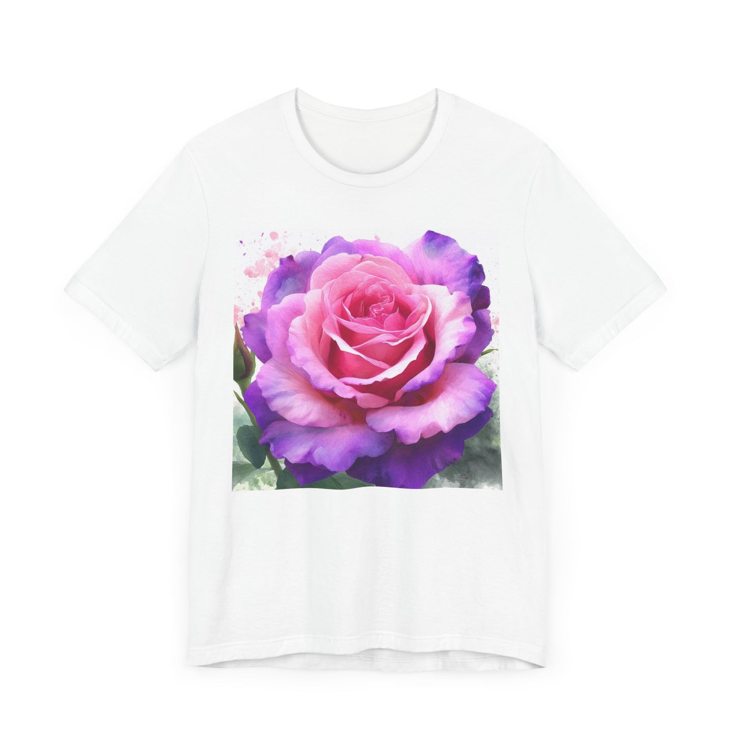Rose Garden Unisex Jersey Tee - Vibrant Rose Design