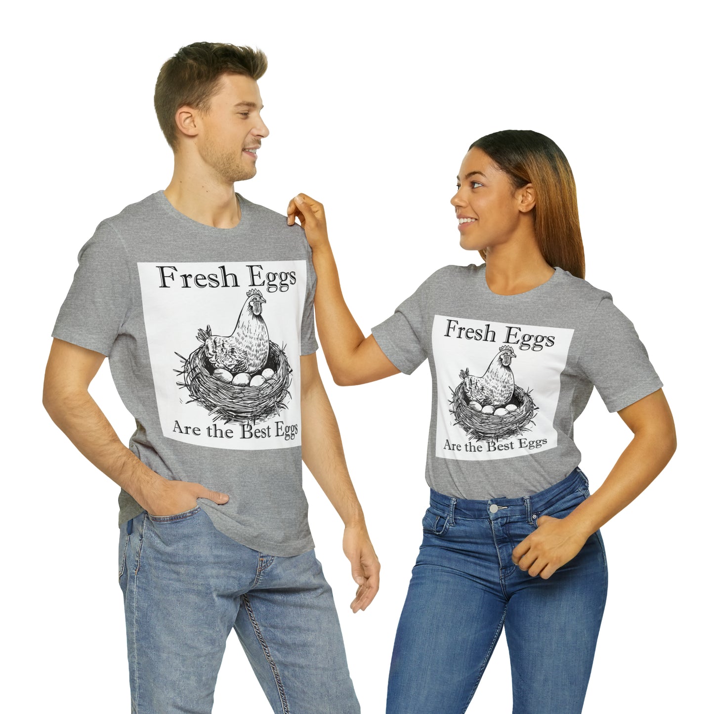 Fresh Eggs Unisex Jersey Short Sleeve Tee