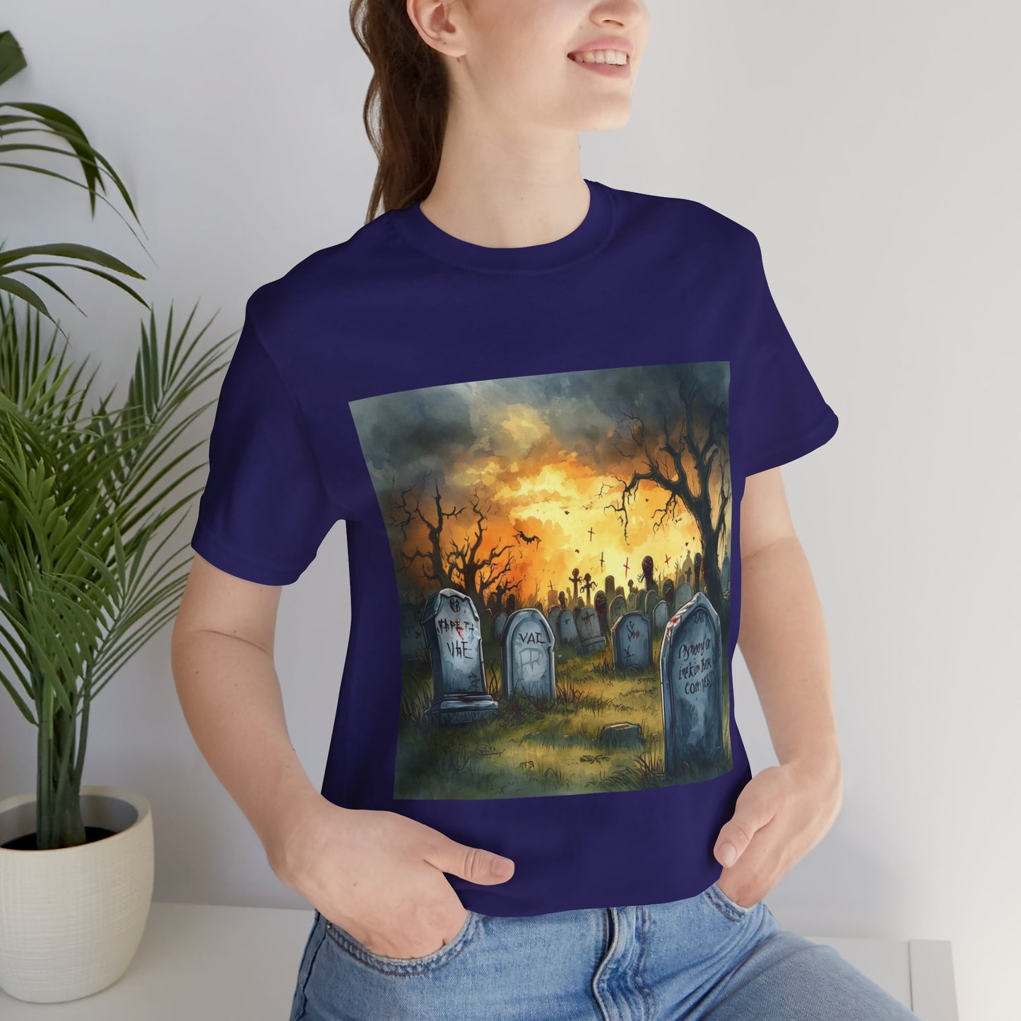 Cemetery Sunset Unisex Jersey Short Sleeve Tee