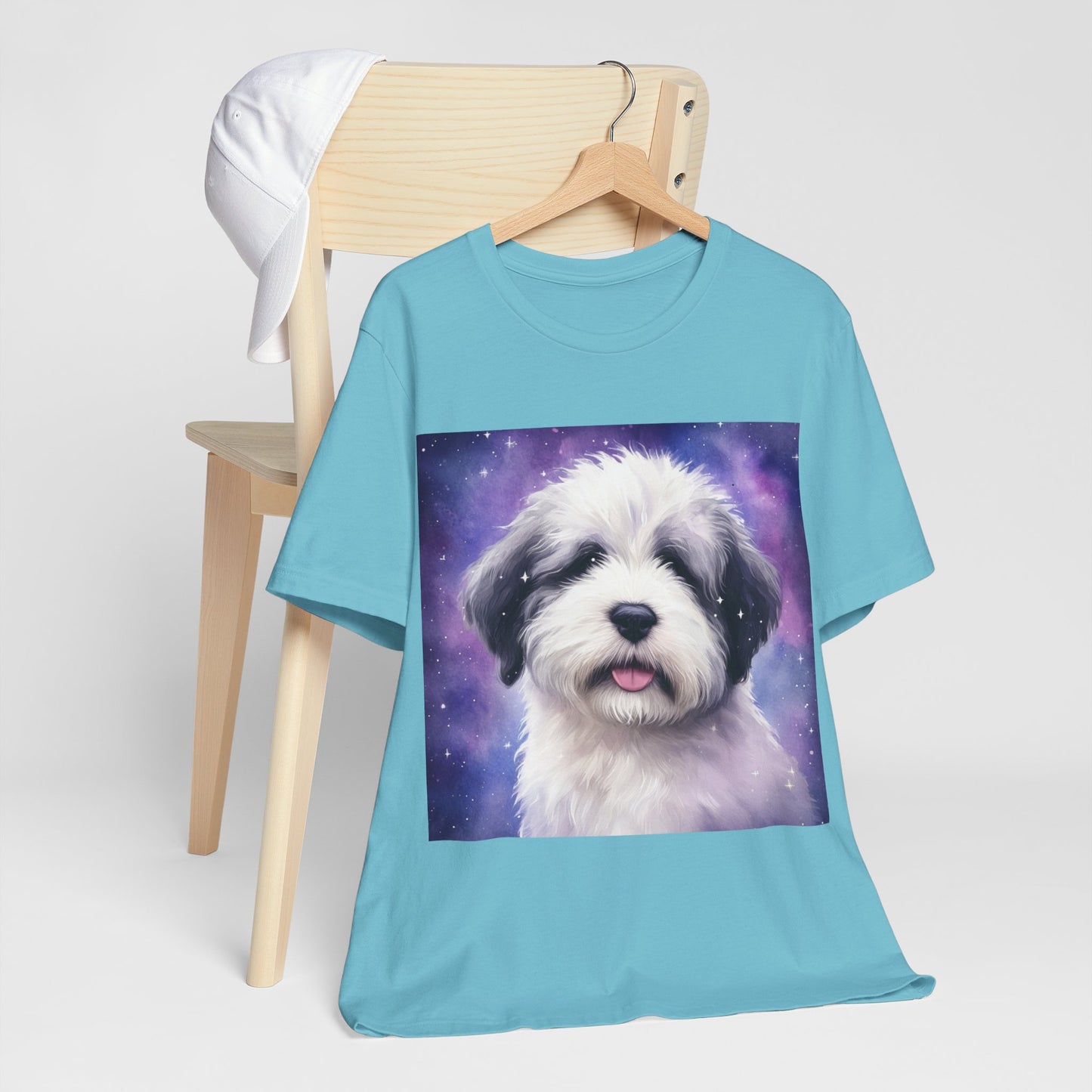 Galaxy Old English Sheepdog Unisex Jersey Short Sleeve Tee