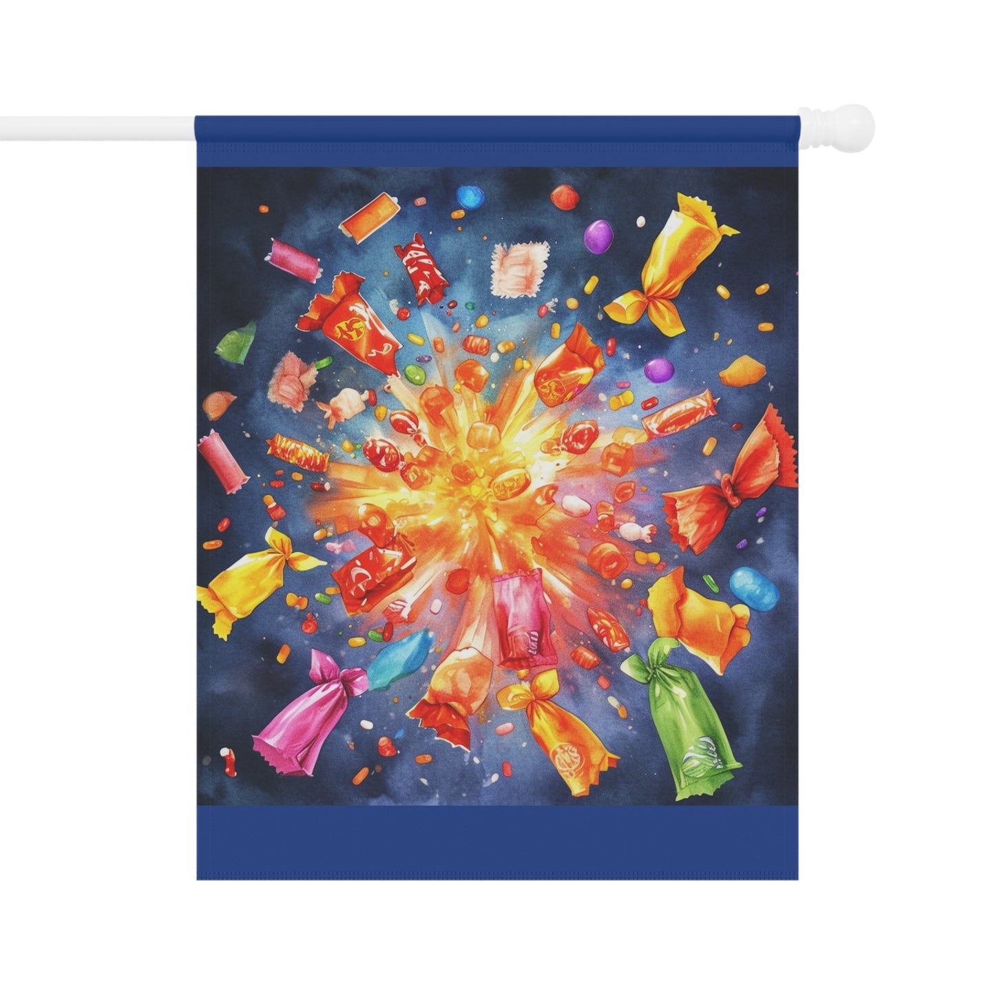 Trick-or-Treat Candy Explosion Garden & House Banner