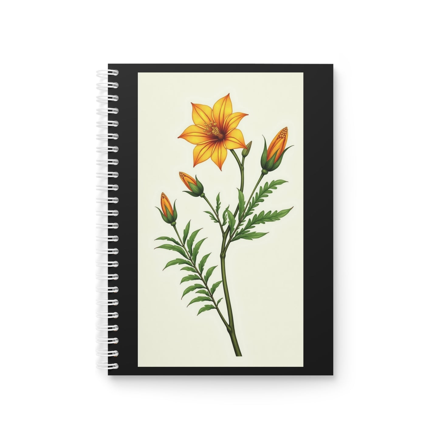 Buttercup Blooms Floral Spiral Notebook - Inspiring Flower Design for Journaling and Note-Taking