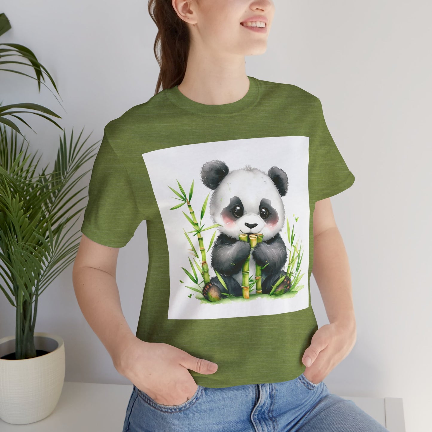 Cute Panda Snack Time Unisex T-Shirt