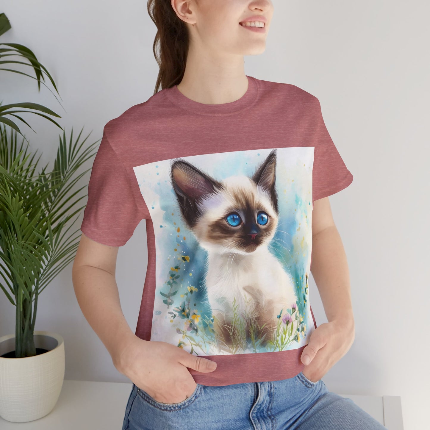 Siamese Kitten Unisex Jersey Short Sleeve Tee