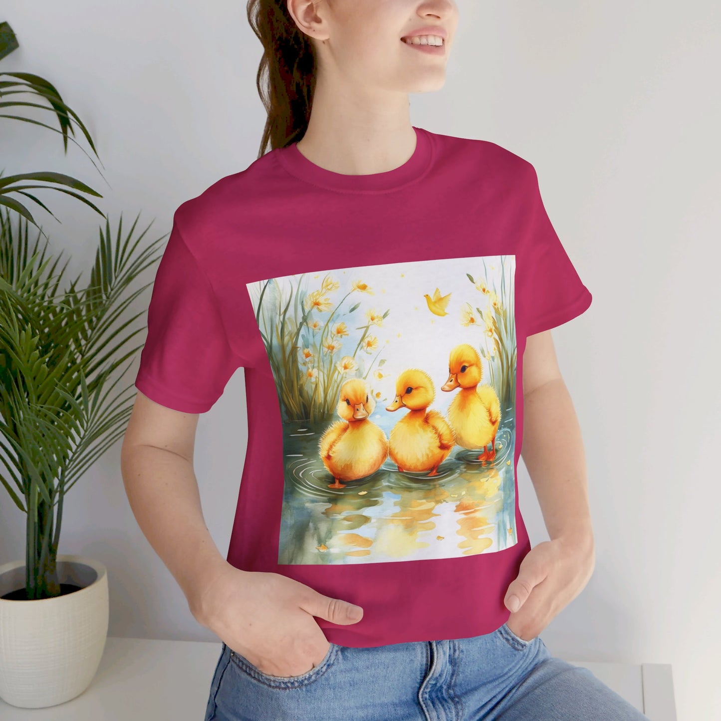 Adorable Baby Ducks Unisex Jersey Short Sleeve Tee