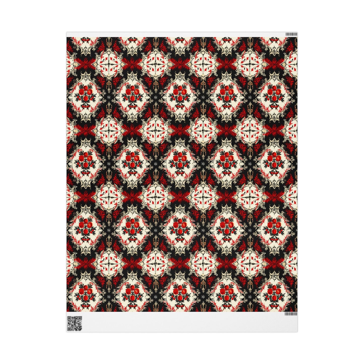 Gothic Poinsettia Pattern Wrapping Papers
