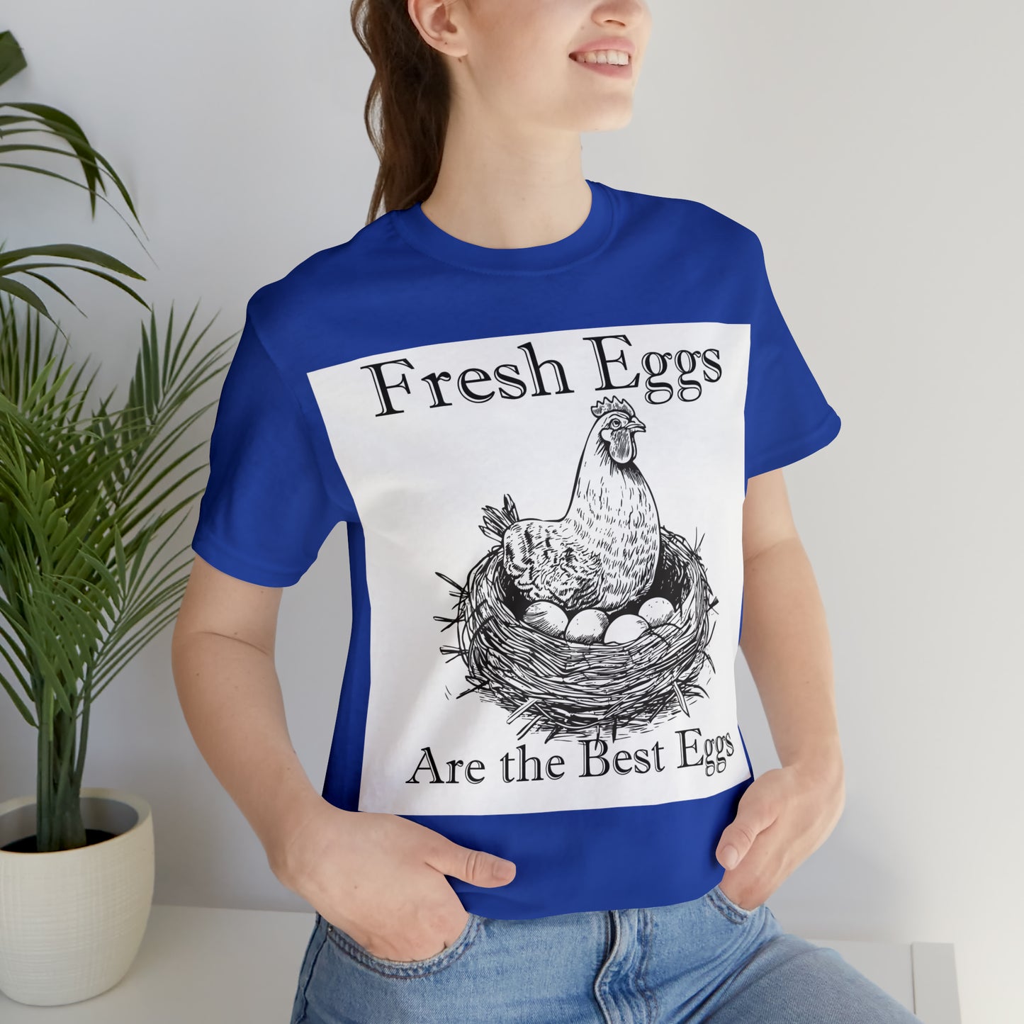 Fresh Eggs Unisex Jersey Short Sleeve Tee