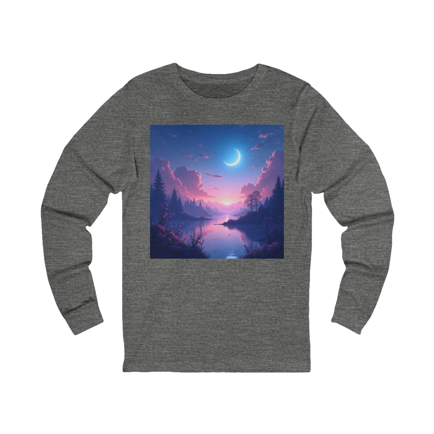 Serene Lake Unisex Jersey Long Sleeve Tee