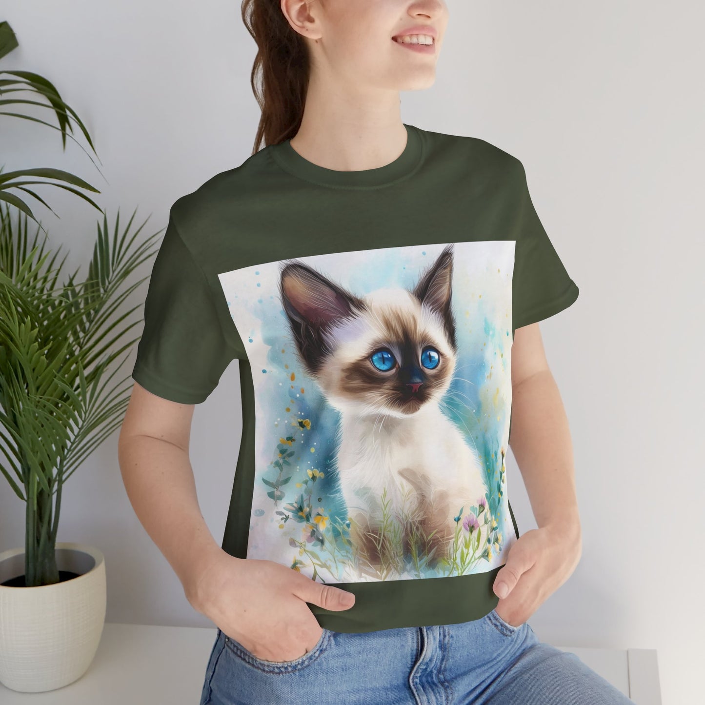 Siamese Kitten Unisex Jersey Short Sleeve Tee