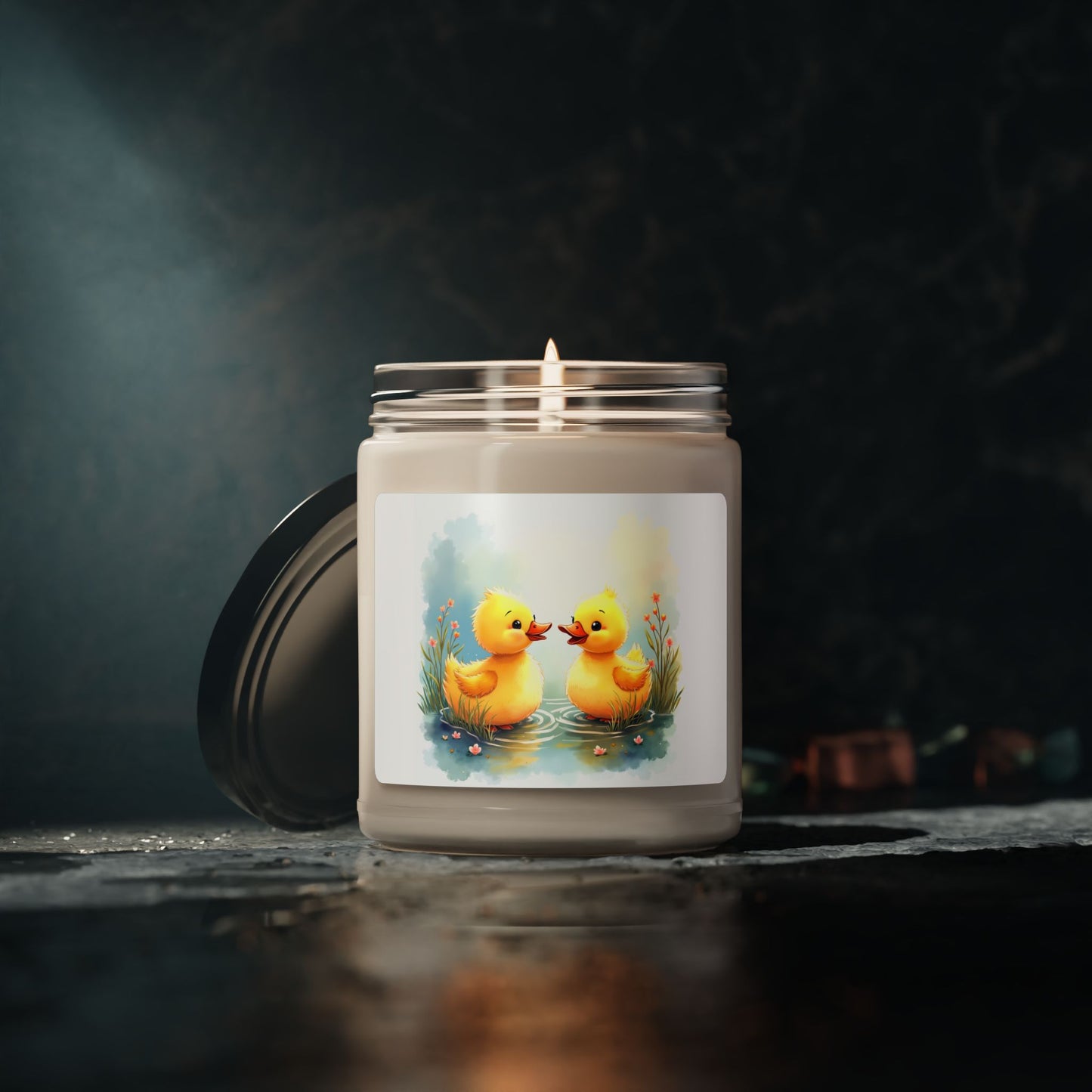 Adorable Ducklings Scented Soy Candle - 9oz | Perfect Gift for Baby Showers & Home Decor