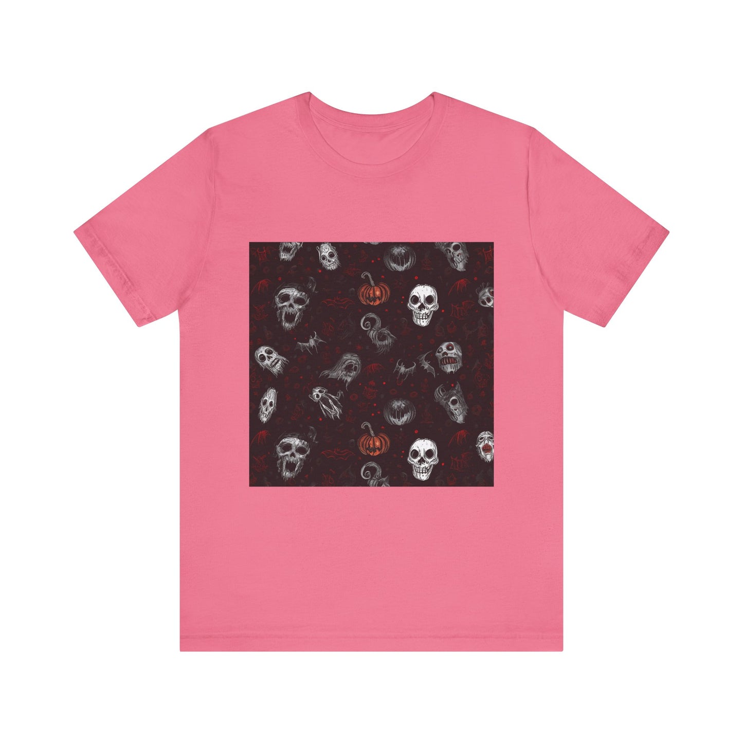 Scary Halloween Pattern Unisex Jersey Short Sleeve Tee
