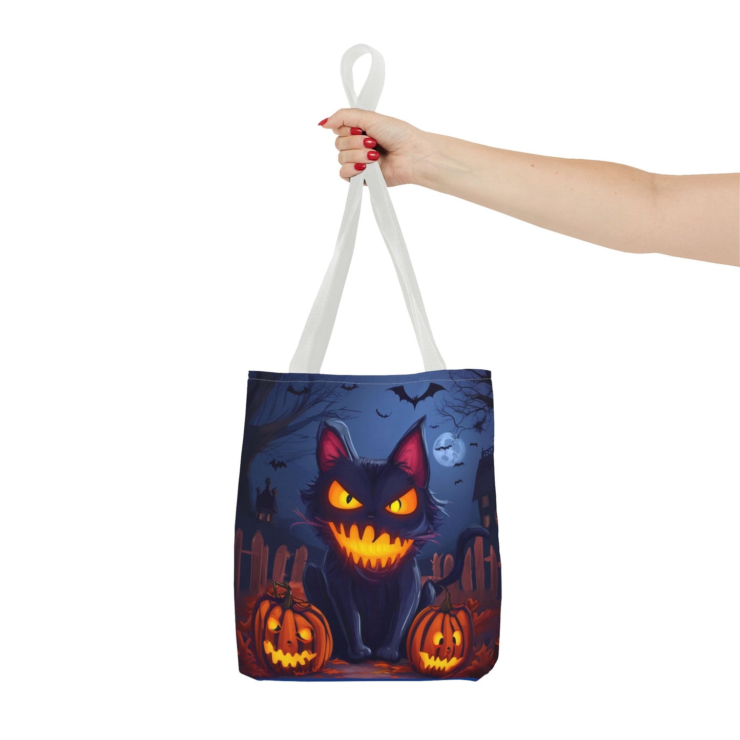 Spooky Cat Tote Bag (AOP)