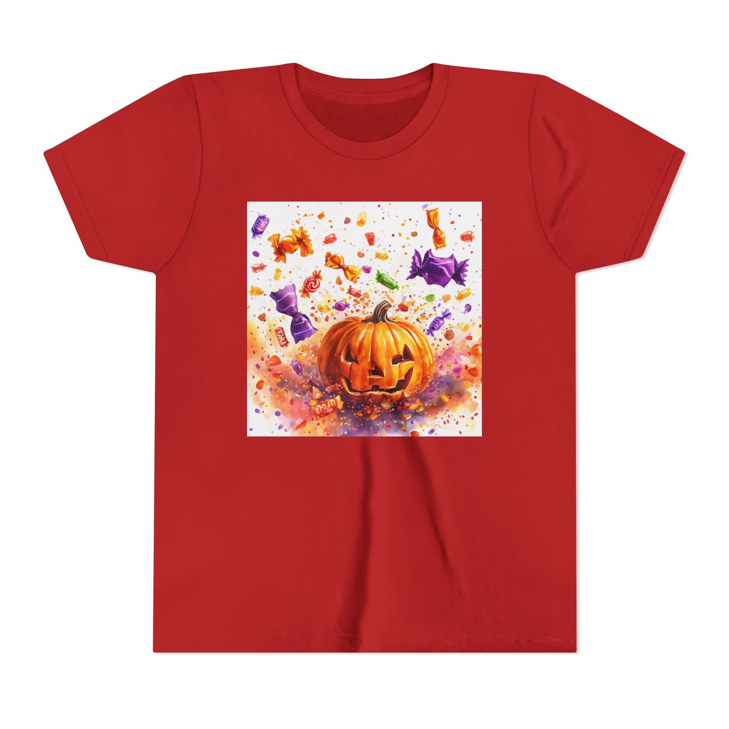 Jack O' Lantern Candy Youth Short Sleeve Tee