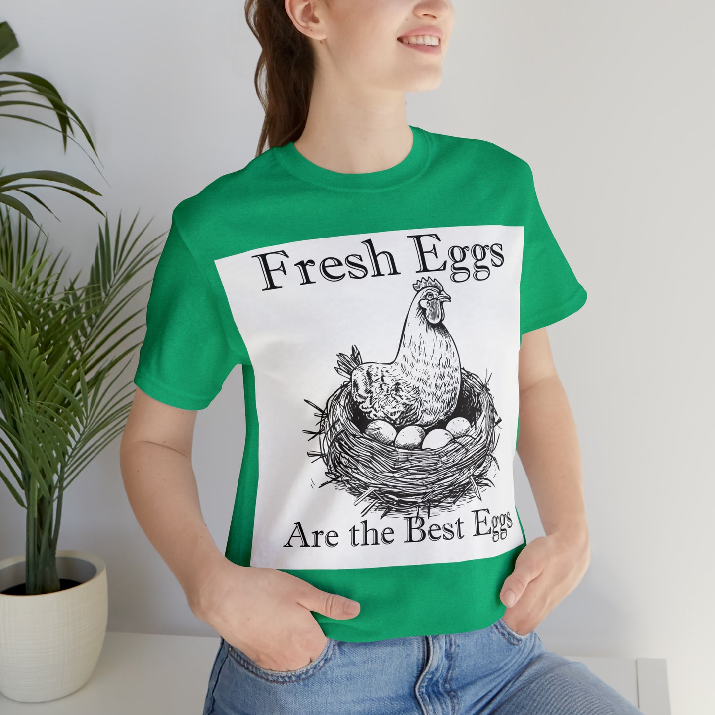 Fresh Eggs Unisex Jersey Short Sleeve Tee