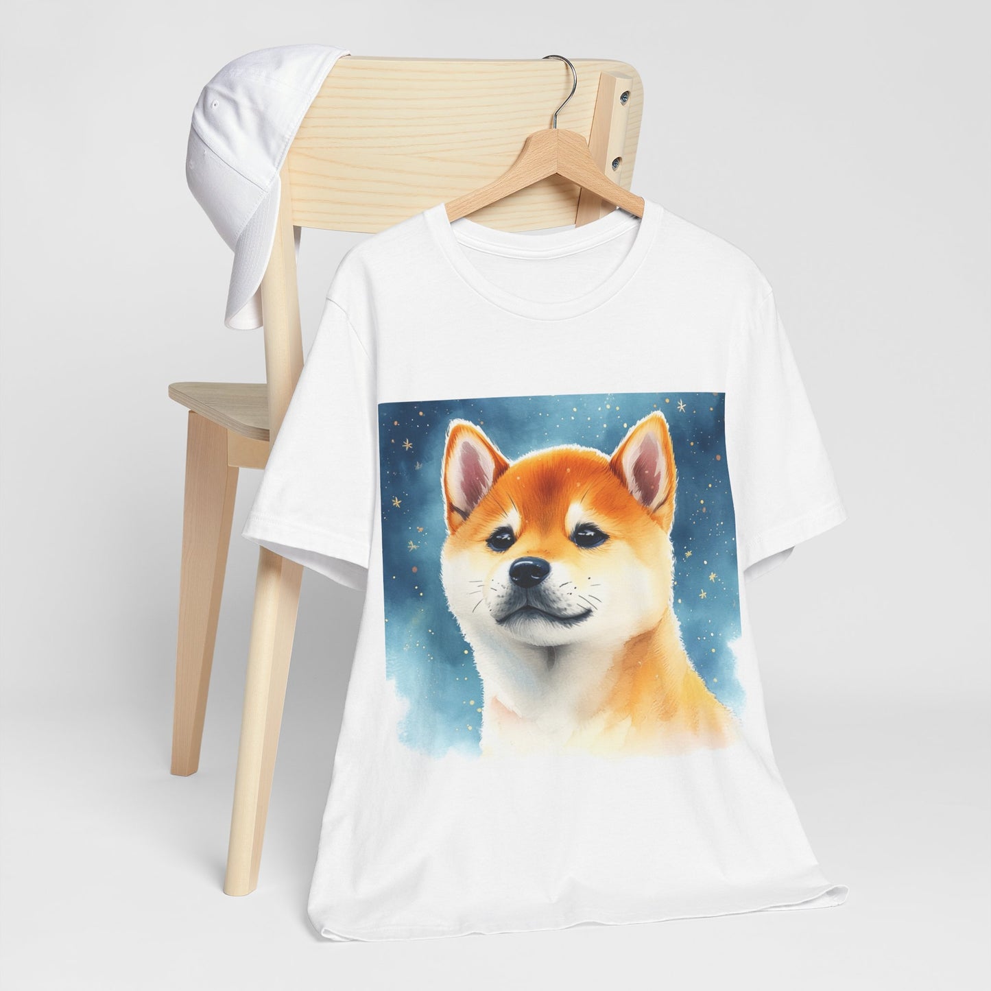 Starry Shiba Inu Unisex Jersey Short Sleeve Tee